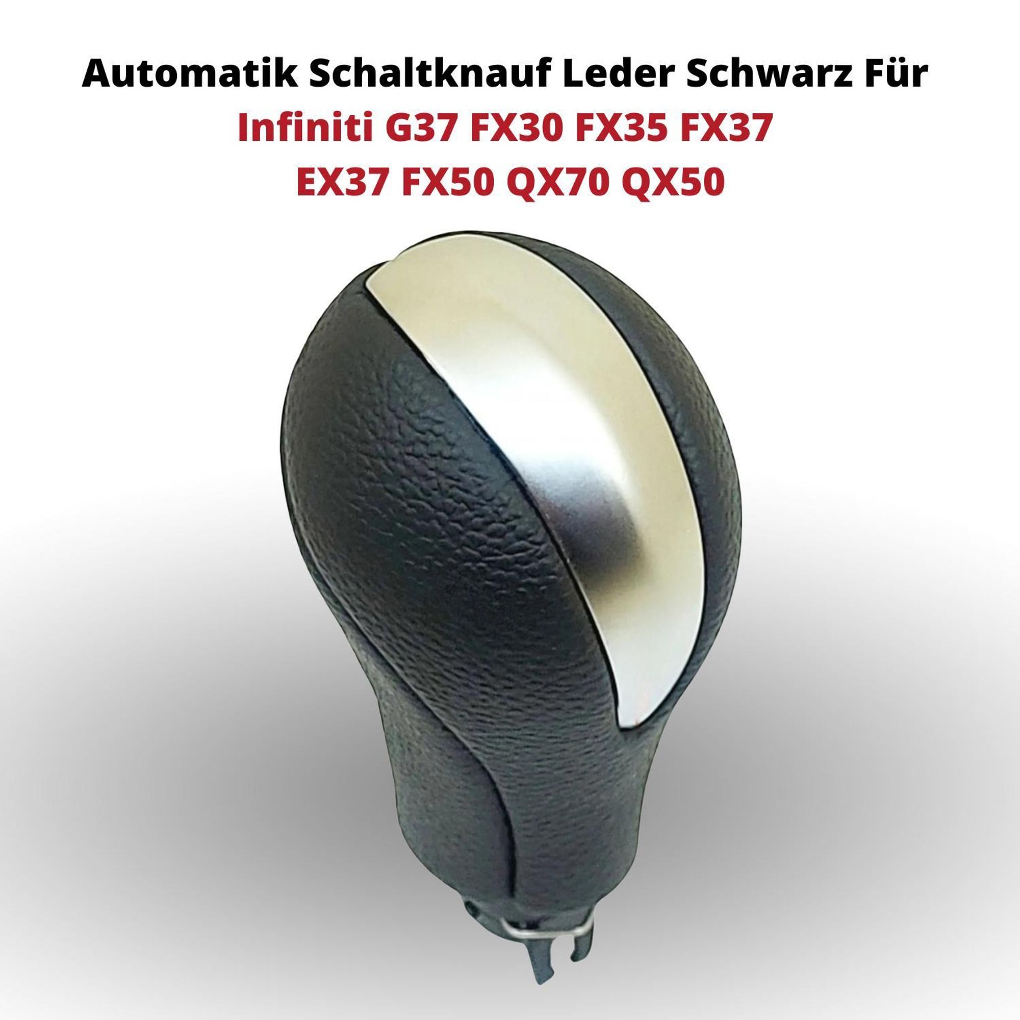 Automatik Schaltknauf Leder Schwarz Für Infiniti G37 FX30 FX35 FX37 EX37 FX50 QX70 QX50