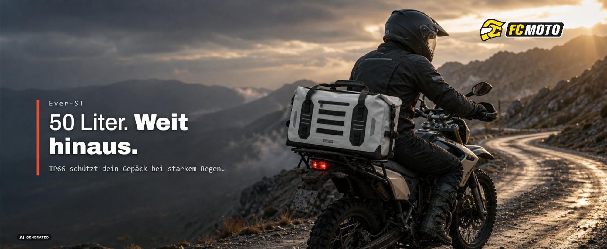 FC-Moto Ever-ST 50 L Hecktasche / Rucksack, weiß