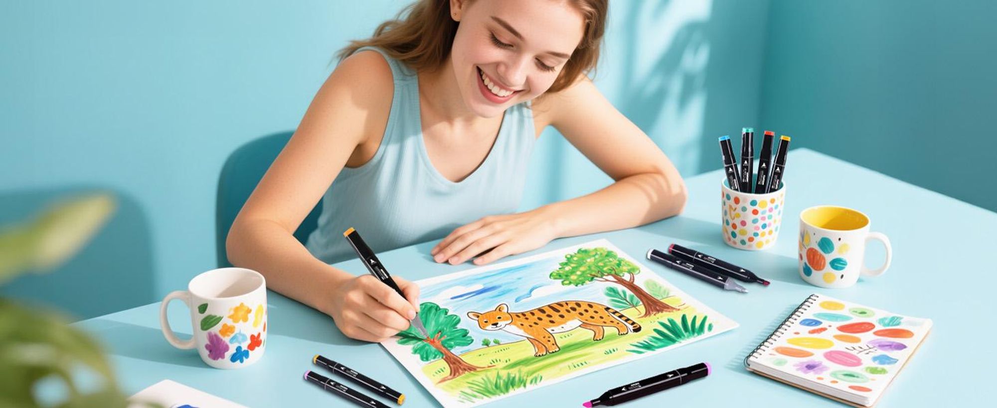 Graffiti Pen Set, Graffiti Stift, 80 Farbige, Greasy Mark Colours, Marker Pens Set, Twin-Tip Highlighter Graffiti Pens for Sketching