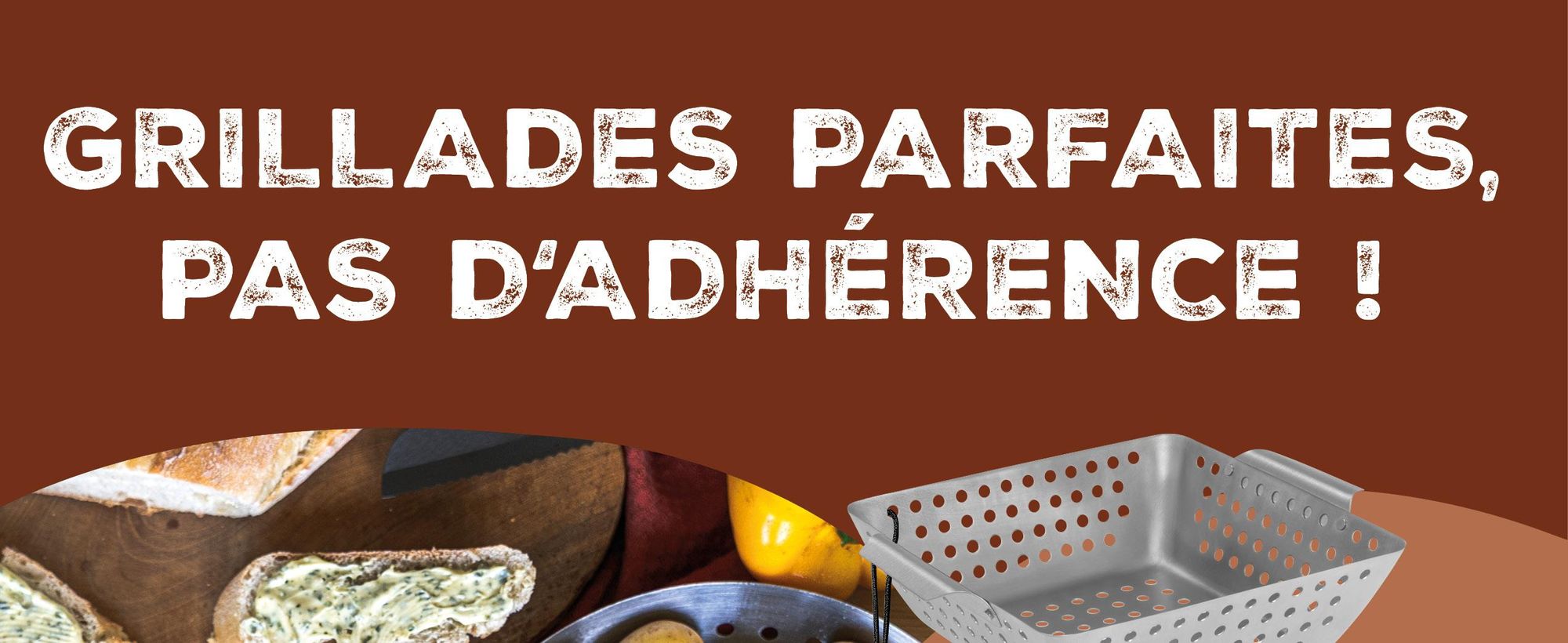 Paniers à grillades ronds, carrés et plats