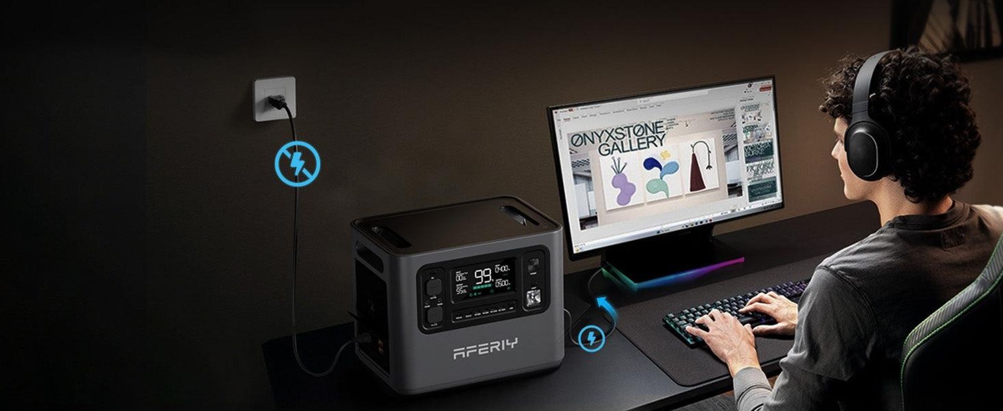 AFERIY P280 Tragbare Powerstation | 2800W 2048Wh-10240Wh