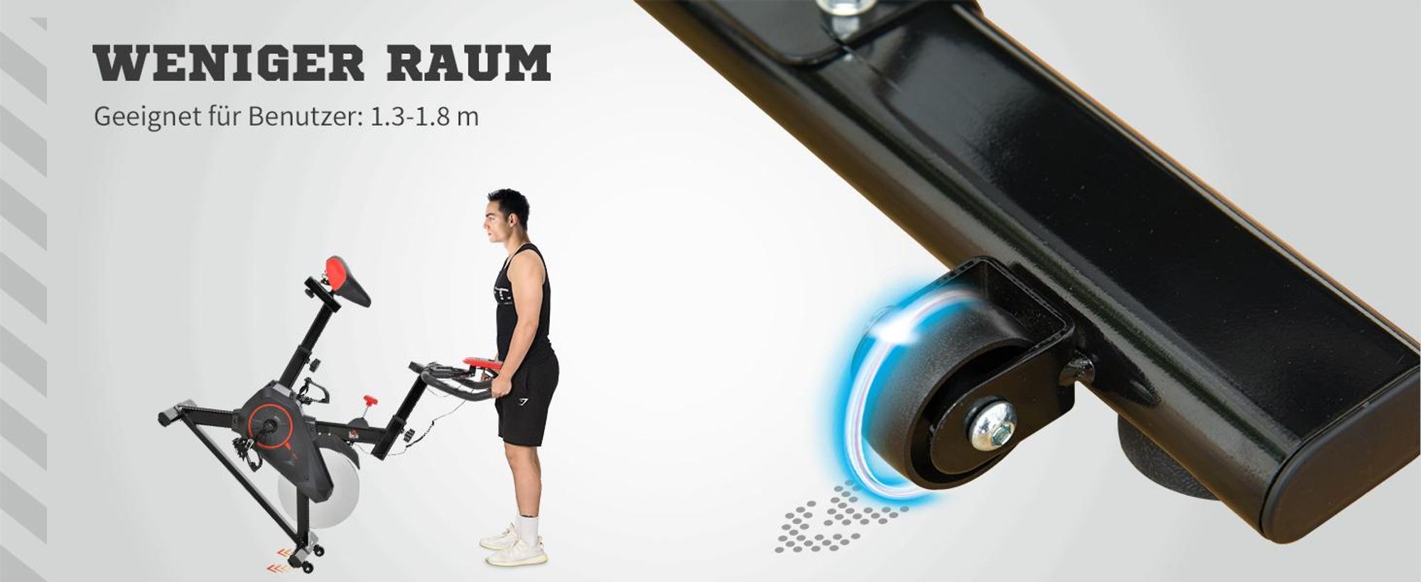 HOMCOM Indoor Cycling Bike Trainer Home Gym Fahrradtrainer Fitnessfahrrad