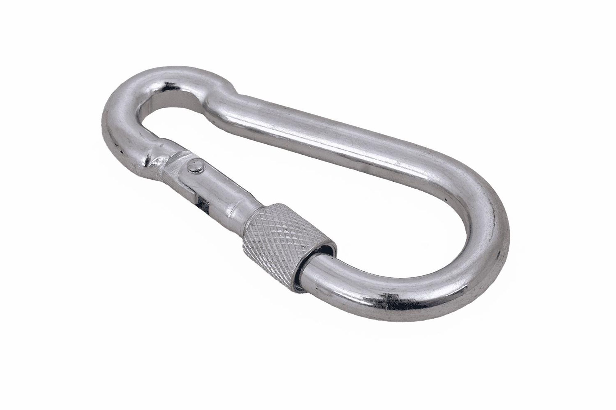 DROMET Karabinerhaken 8x80mm mit Schraubverschluss DIN 5299D verzinkt