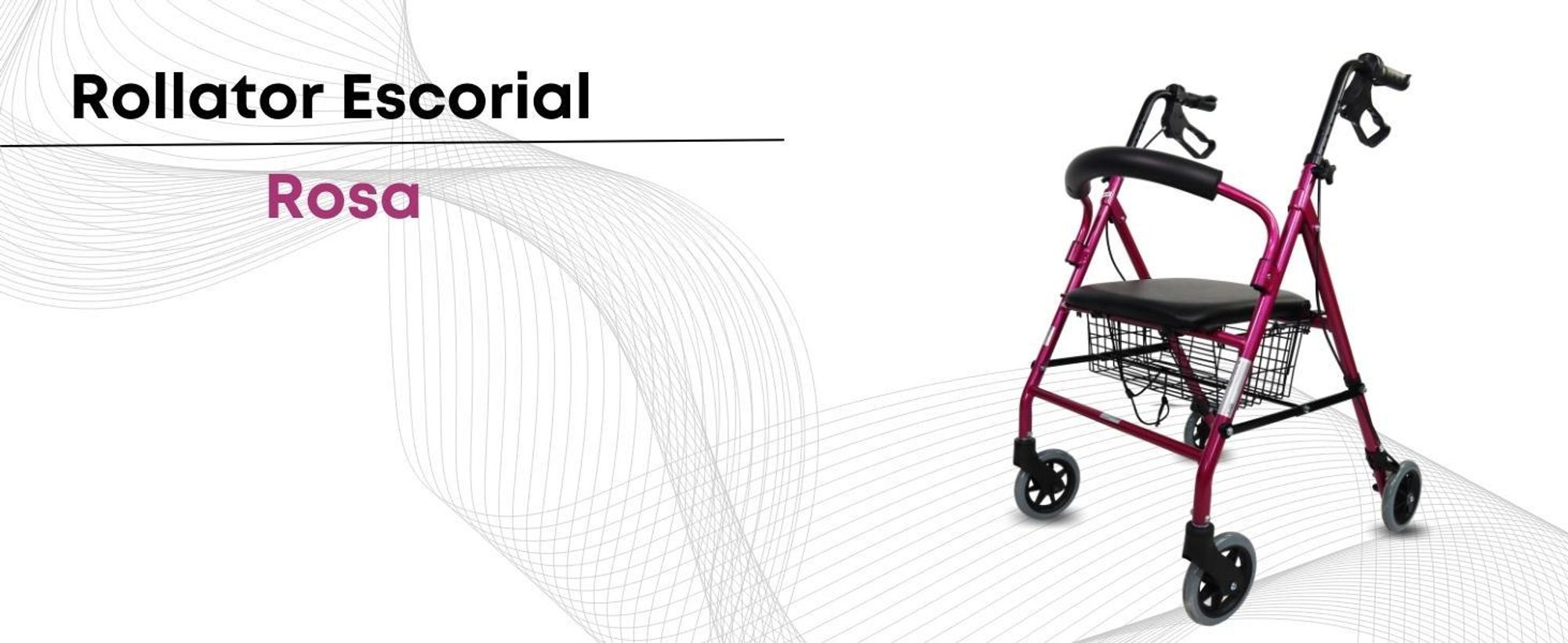 Rollator Escorial Rosa