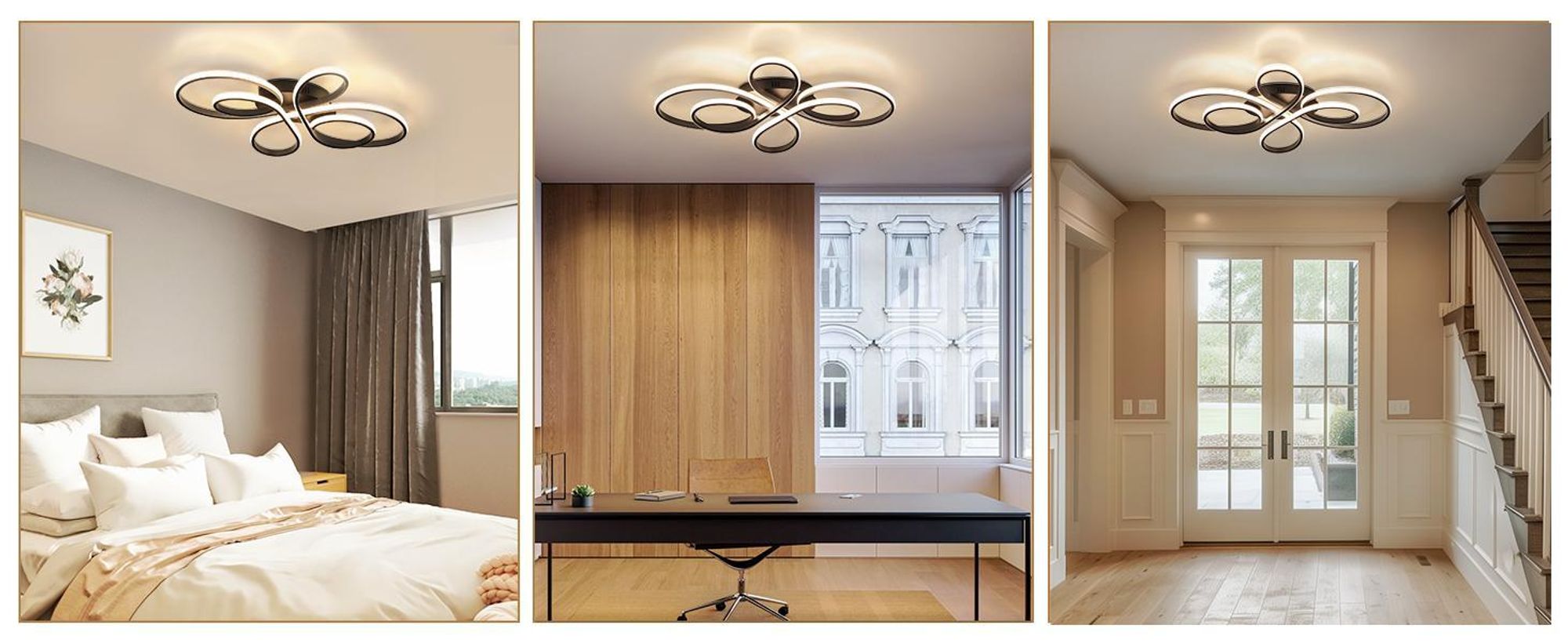 ZMH LED stropní svítidlo 40 cm do obývacího pokoje, 30 W, kuchyňské svítidlo, bílé, moderní svítidlo do obývacího pokoje, teplá bílá, stropní osvětlení do ložnice, předsíně a kuchyně