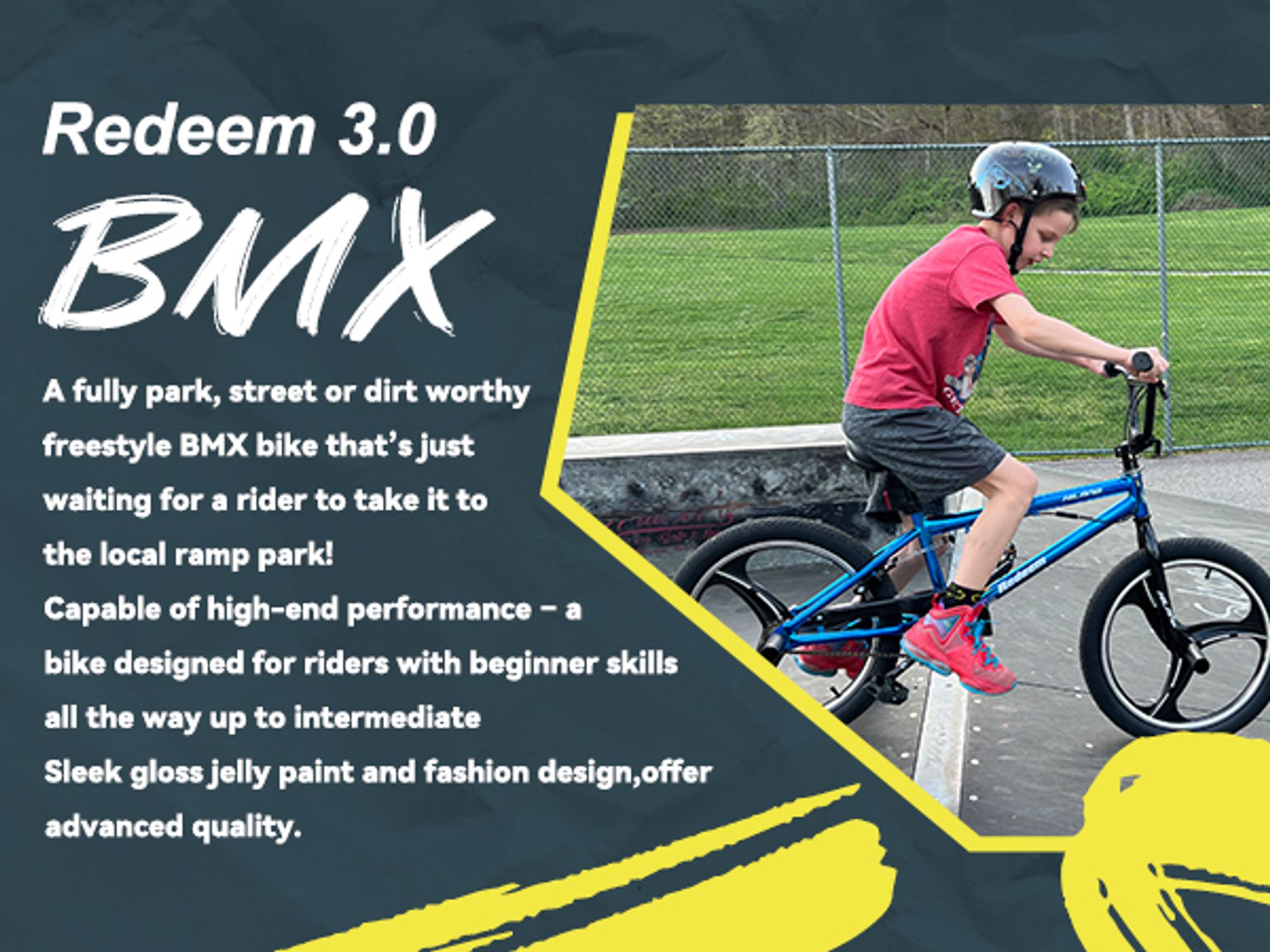Hiland 20 Zoll 5 Multiple Speichen Kinder BMX Fahrrad für Jungen Mädchen ab 7 8 9 10 Jahre alt, 360 Grad Rotor Freestyle, 4 Pegs Single Speed Kinder