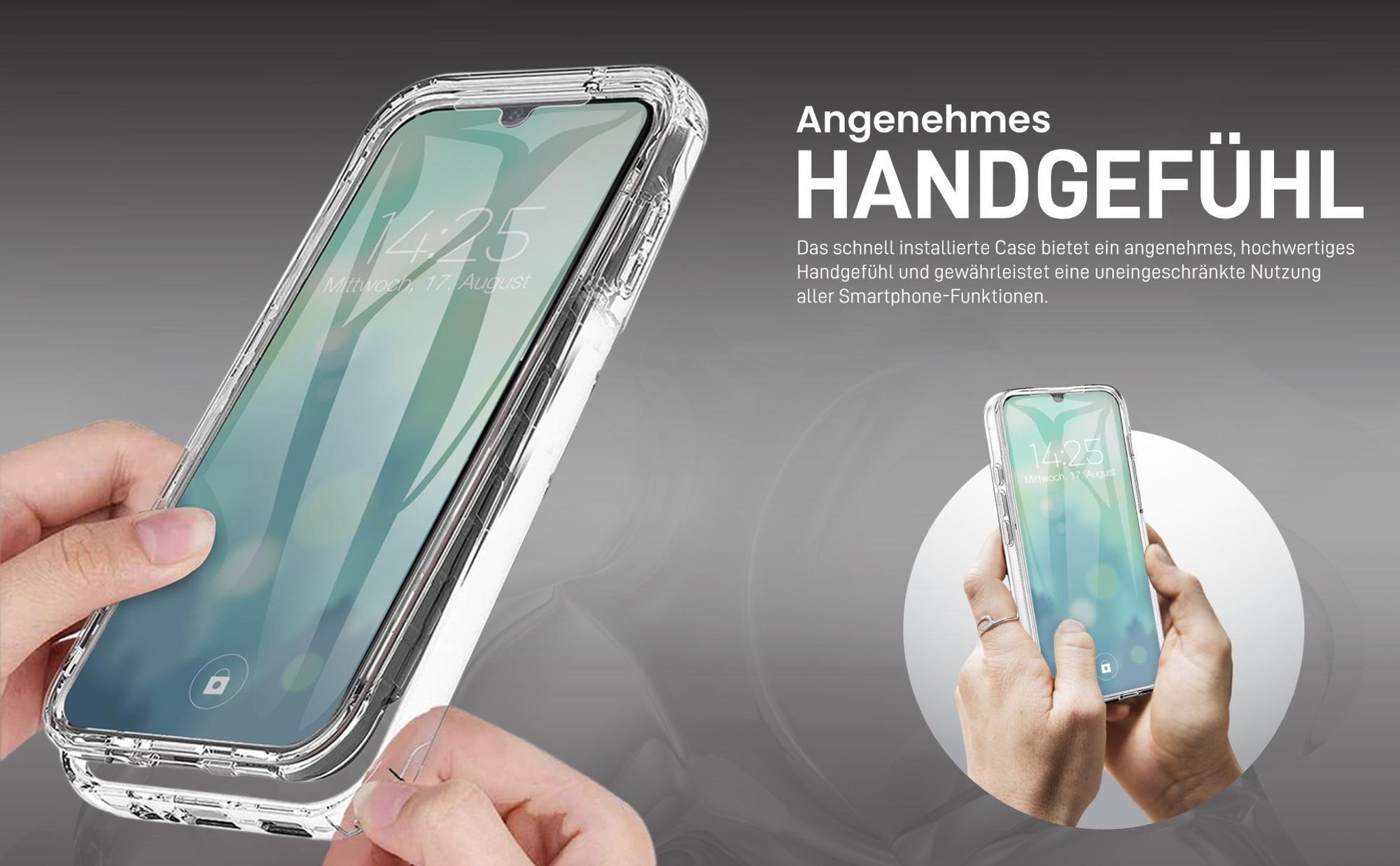 360 Grad Handyhülle für Samsung Galaxy A14 / A14 5G Front und Backcover