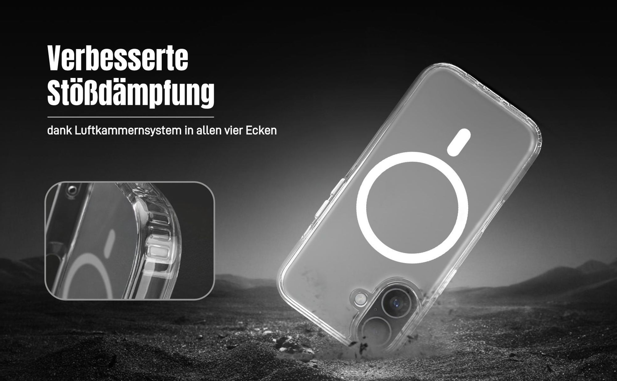 TPU Backcover für Apple iPhone 17 mit Luftkammernsystem