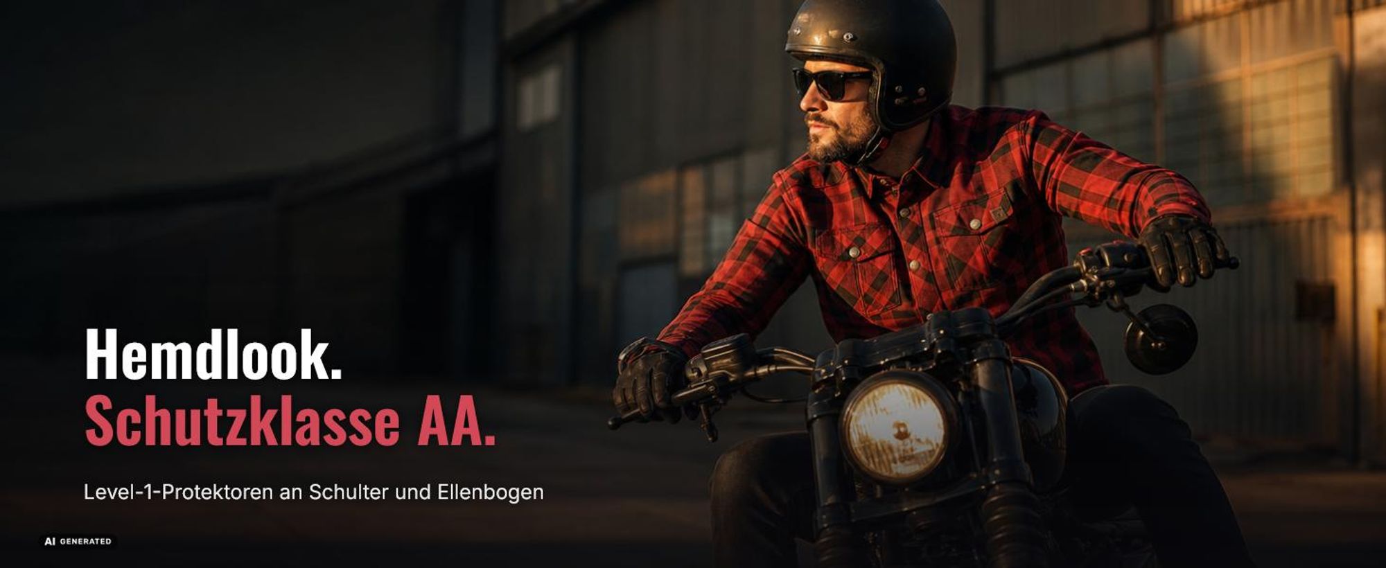 Bogotto Forgewood Motorrad Hemd, schwarz/grün, M