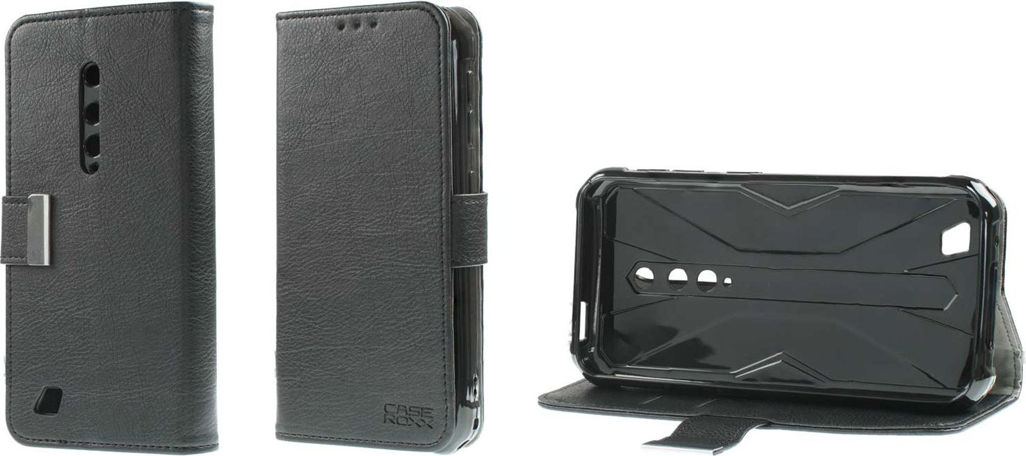 caseroxx Handy Hülle Tasche kompatibel mit Ulefone Armor X12 / X12 Pro Bookstyle-Case Wallet Case in schwarz Bild 1