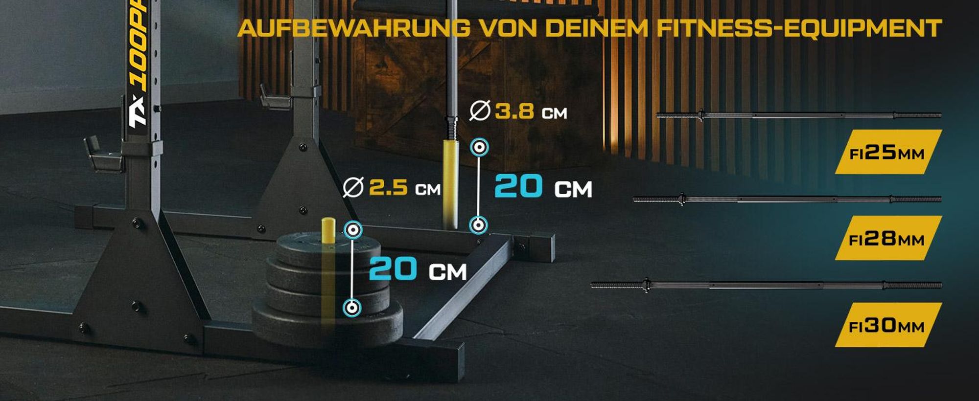 TREX SPORT Power Tower Dip Station & Klimmzugstange freistehend TX-100PR | multifunktionaler Kraftturm