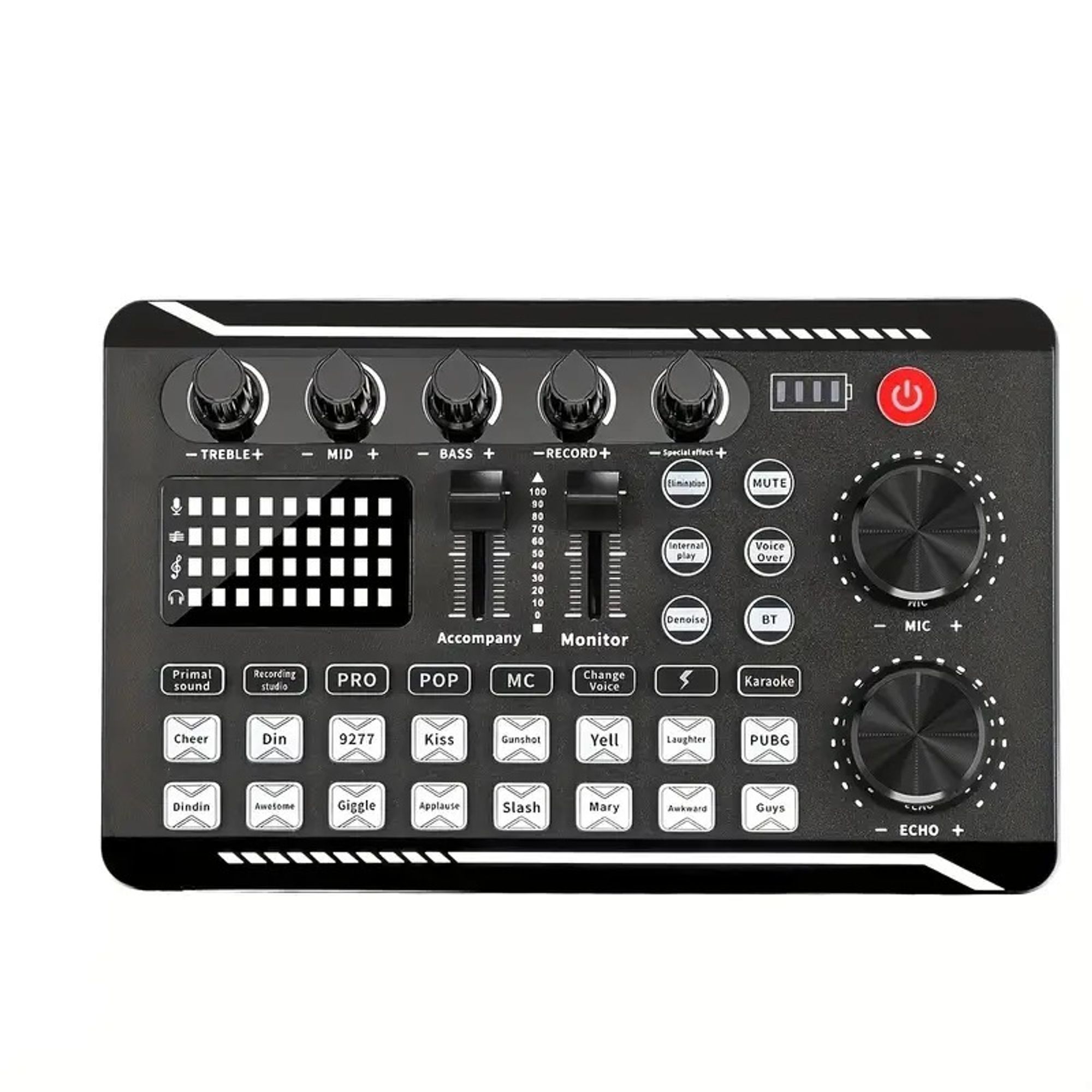 ZELURXX Kondensator Mikrofon Set mit Arm & Soundkarte – Ideal für Podcast, Streaming & Gaming, F998+Schwarz
