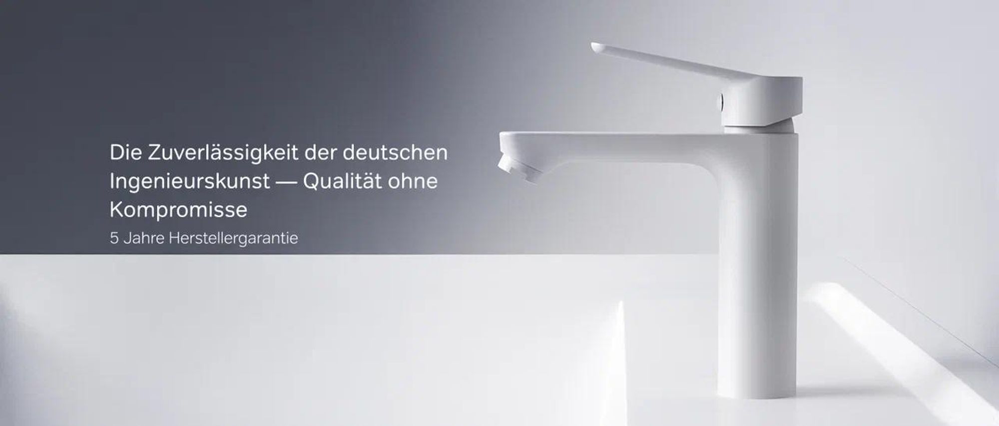 AM.PM Wasserhahn Bad Weiss Waschtischarmatur Bad Armatur Mischbatterie Waschbeckenarmatur Einhebelmischer Badezimmer