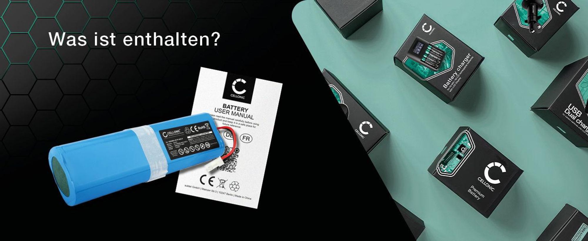 CELLONIC 1x Akku für Staubsauger Kompatibel mit ZACO V3, V40, Kompatibel mit ILIFE V5s Pro, Kompatibel mit ZACO SUN-INTE-202 - (2600mAh, 14.4V)