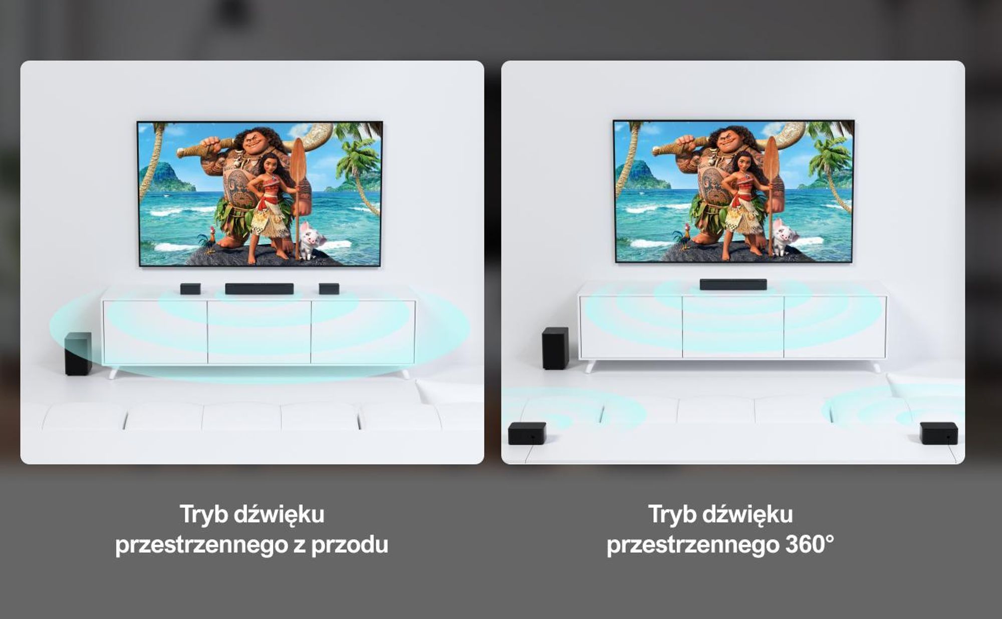 Soundbar ULTIMEA Poseidon D60 5.1 Dolby Atmos (410 W, regulowany dźwięk przestrzenny i basy, HDMI eARC)