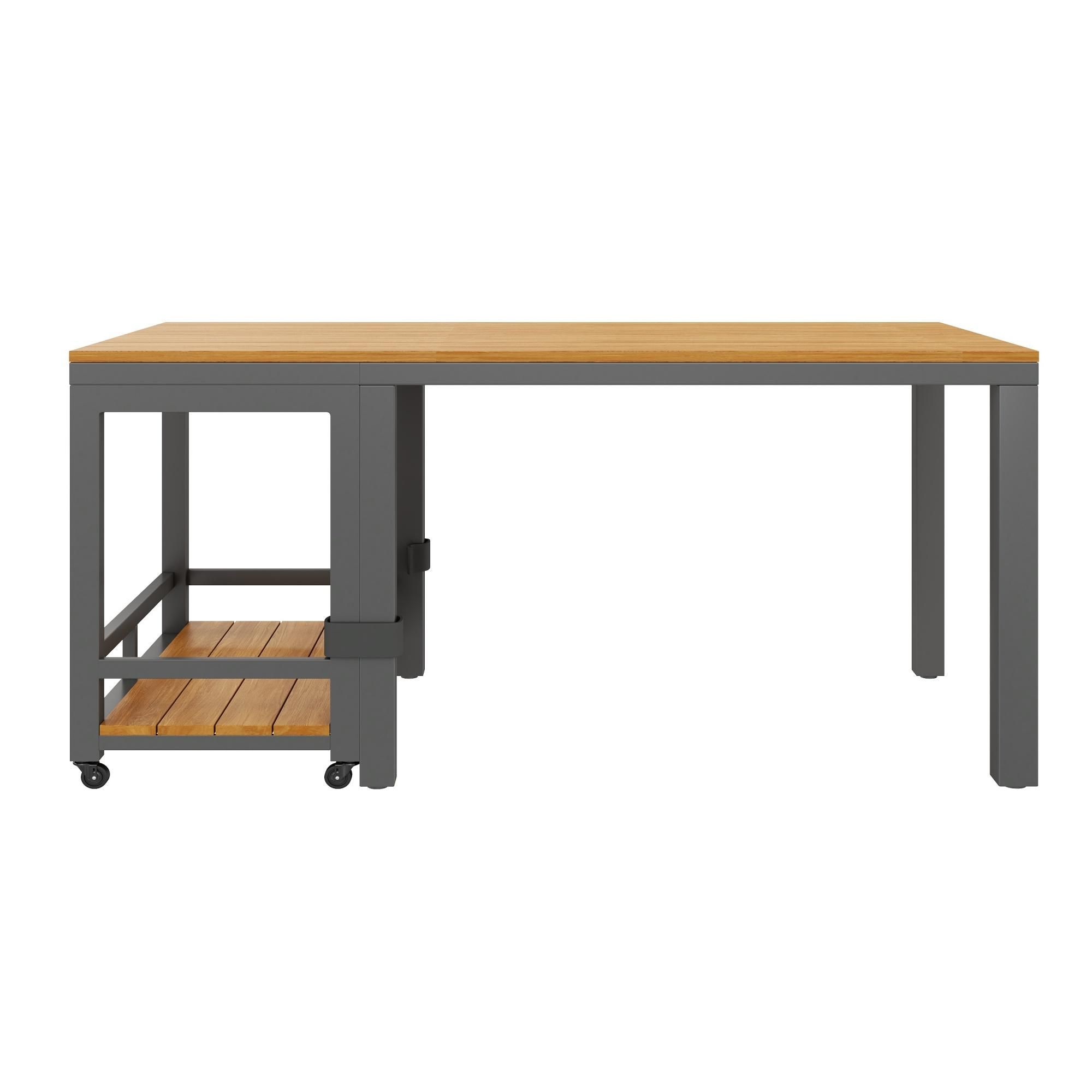 Flieks Gartenmöbel-Sets 6-tlg., Gartenmöbelset mit abnehmbarem Couchtisch, Gartensofa mit Stuhl & Hocker, Balkonmöbelset 6 Personen Seil, Grau