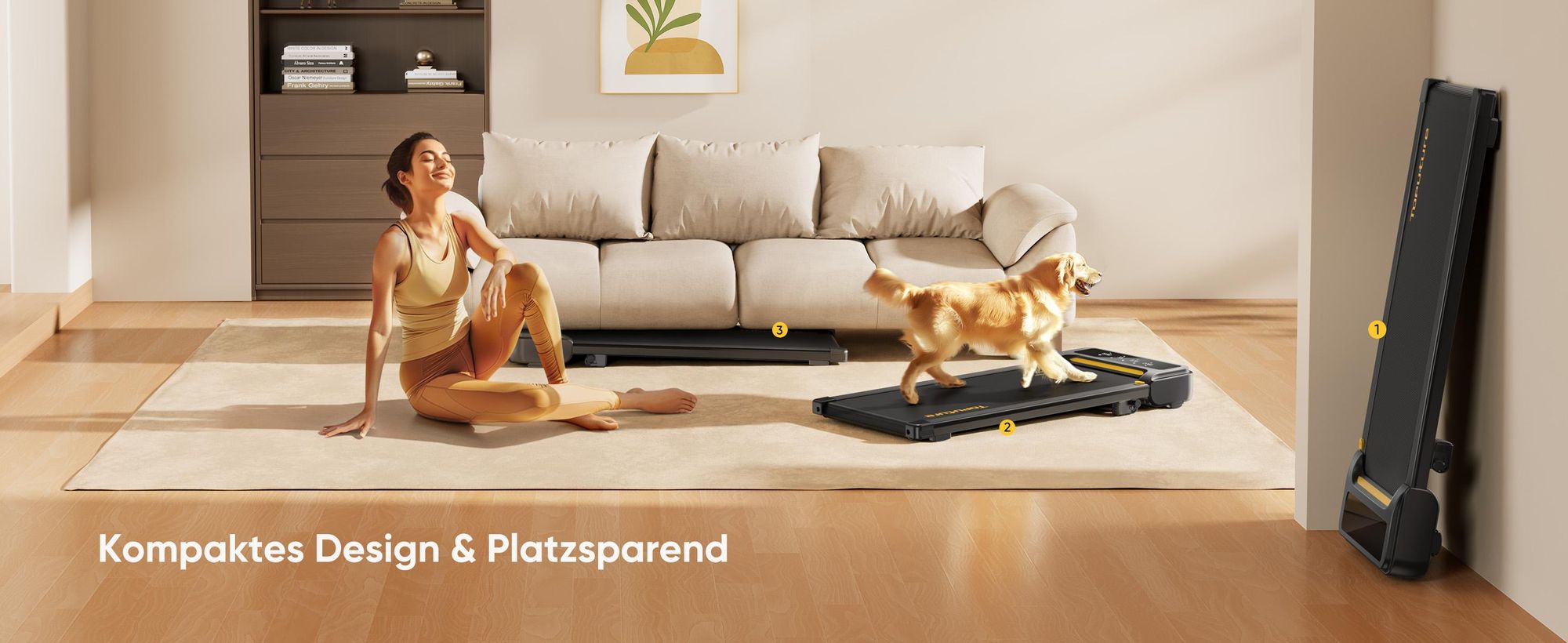 Toputure TP3 Laufband für Zuhause mit Neigung, 1-10 km/h Walking pad, Elektrisches Laufband mit Steigung, 2.5HP Walking Machine, Fernbedienung/App