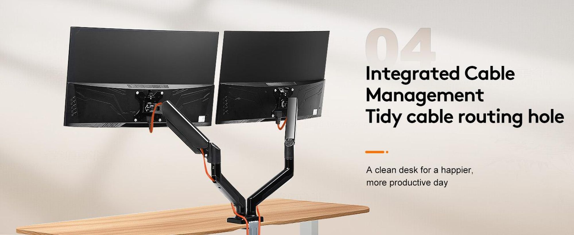 GTPLAYER Držák monitoru, rameno monitoru pro obrazovky od 13 do 32 palců, samostatné rameno na monitor, nosnost 25 kg, výškově nastavitelný.