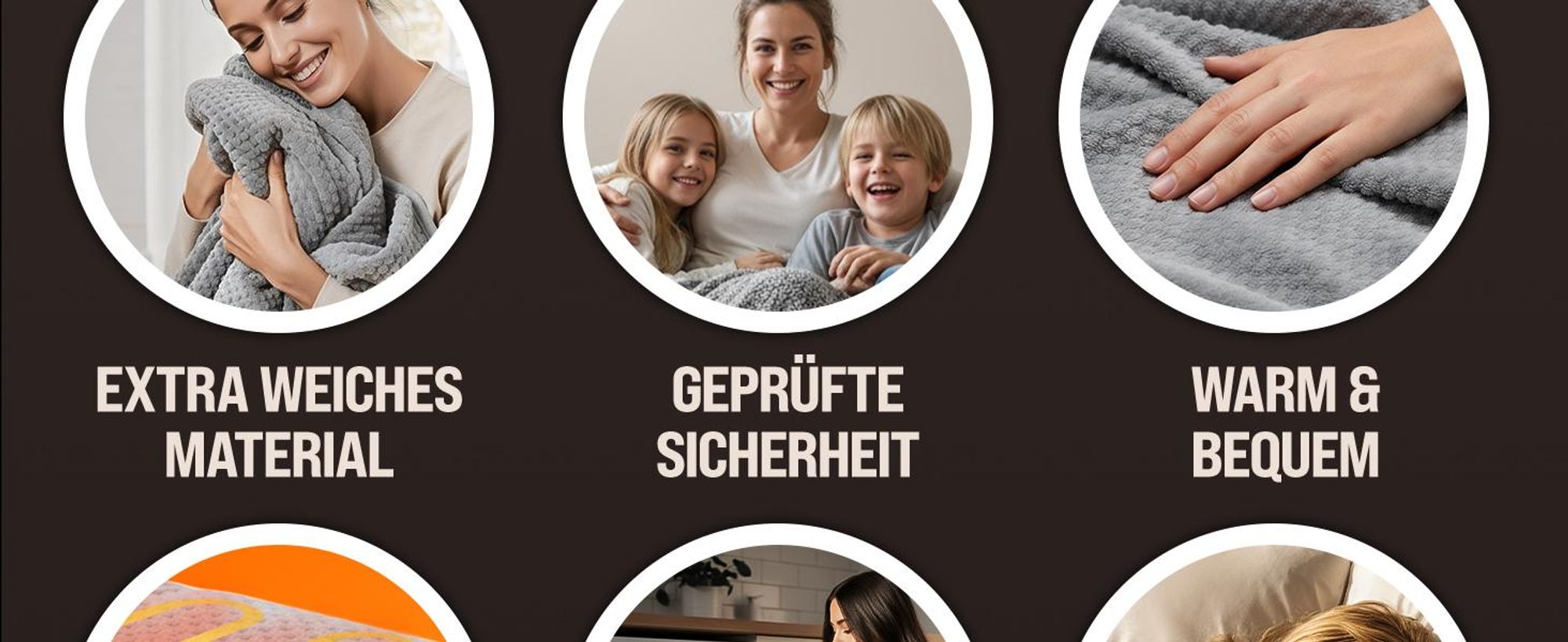 MONZANA® Heizdecke Wärmeunterbett 160x140cm Timer 2x60W grau Doppelheizdecke Überhitzungsschutz waschbar