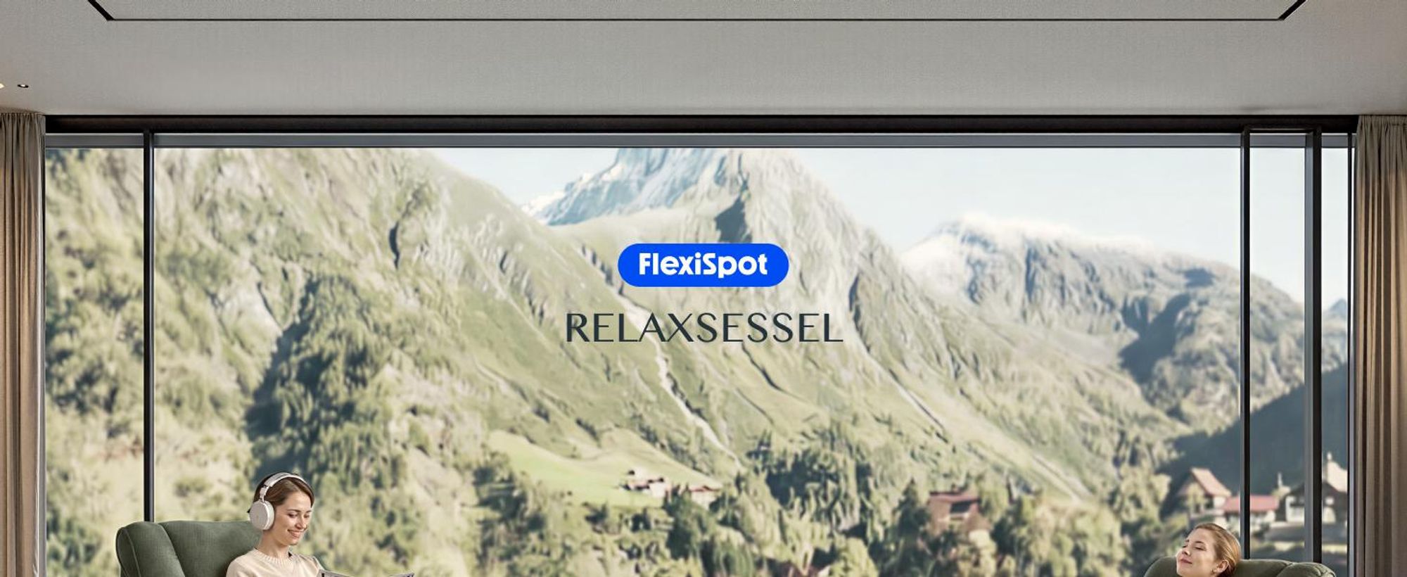 FLEXISPOT Elektrischer Relaxsessel mit Liegefunktion 105°–155° & Decke, Fernsehsessel mit Ein-Tasten-Verstellung, dick gepolstert, bis 150 kg, Grün
