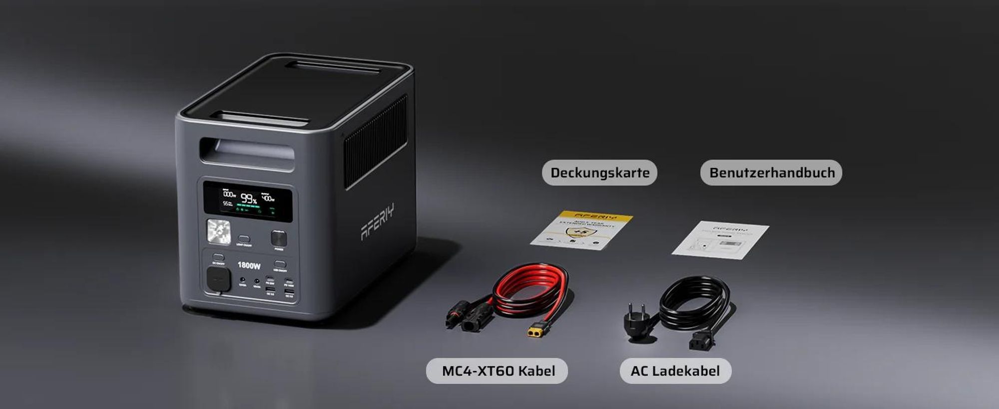 AFERIY P180 Tragbare Powerstation Nomad1800 | 1800W 1024Wh