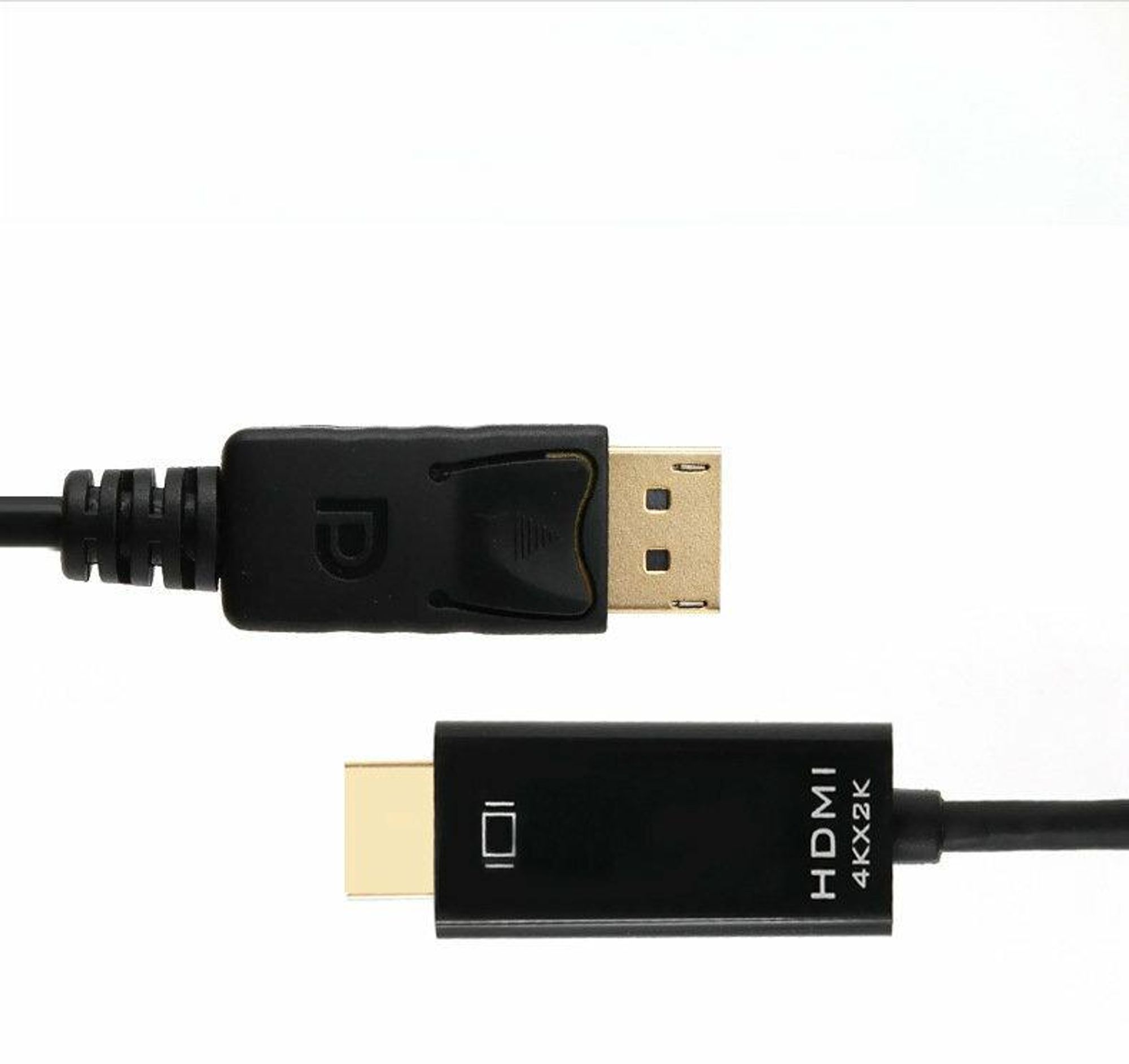 DisplayPort auf HDMI Adapter Kabel 1,8m DP 1.2 HDMI 1.4 4K Full HD 1080p schwarz