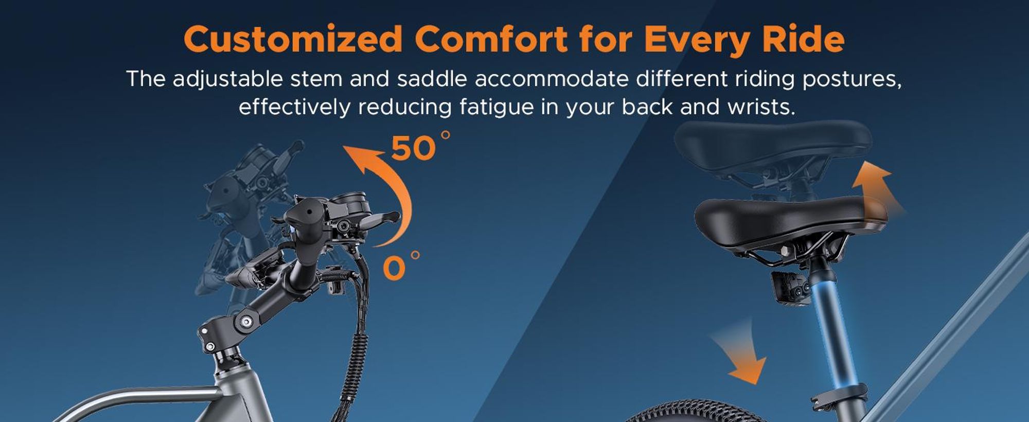 HillMiles E Bike, e-bike da trekking con sensore di coppia e freni idraulici, batteria rimovibile da 36V 13AH fino a 100KM, 25 km/h, Mile Trail