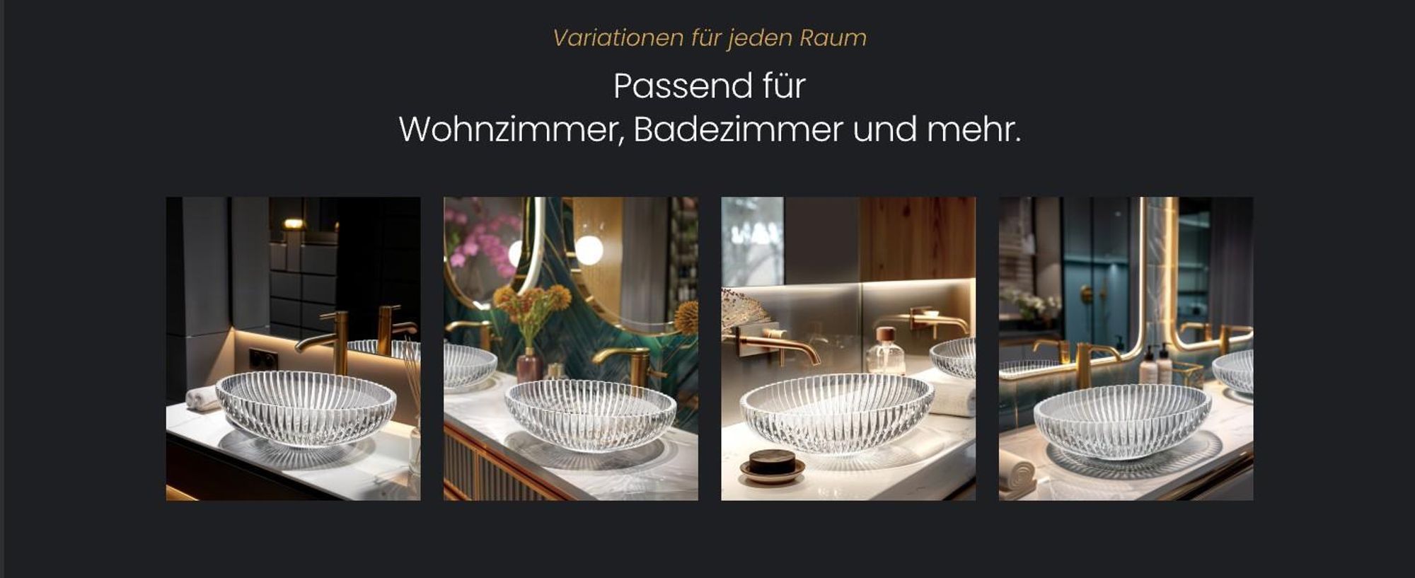 EMKE Ovales Glas-Aufsatzwaschbecken – Waschbecken Glas Transparent 51 x 35 x 15 cm HochwerHochwertiges Design für Badezimmer & Gäste-WC Waschschale