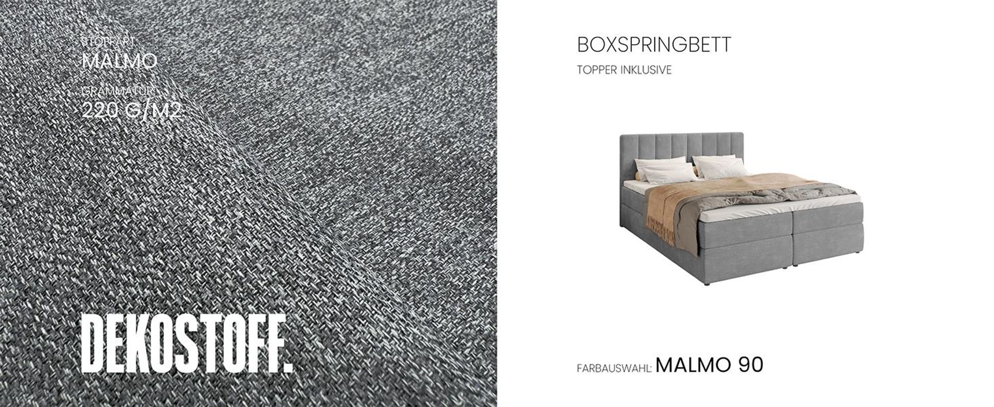 BroMARKT Boxspringbett DENVER mit 2 Bettkasten, Bonell-Matratze, Polsterbett, Bett (Beige, Cosmic 10, 140 x 200 cm)