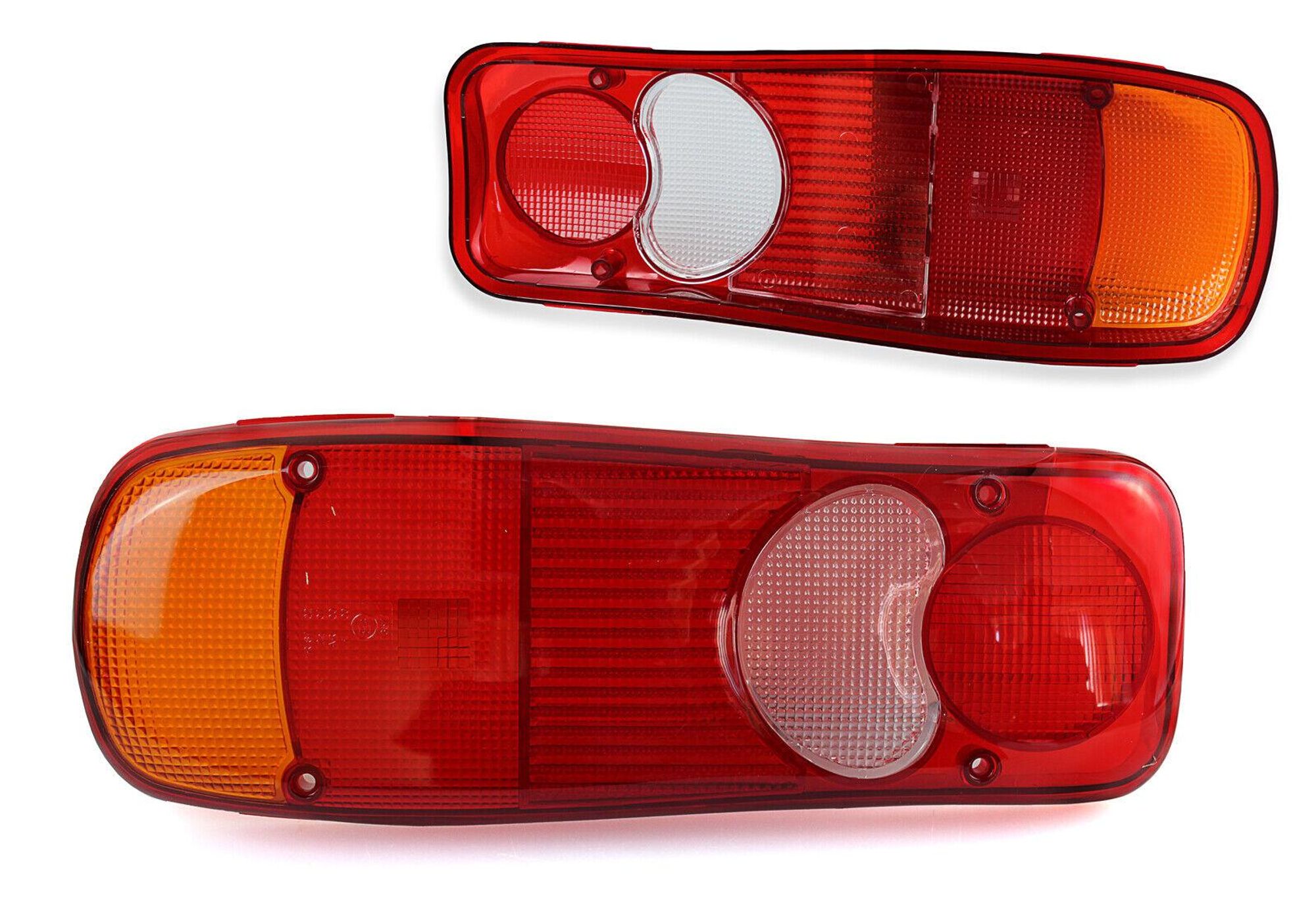 2x Stück für VW T5 Transporter Renault Pritsche Rücklicht Glas Lichtscheibe