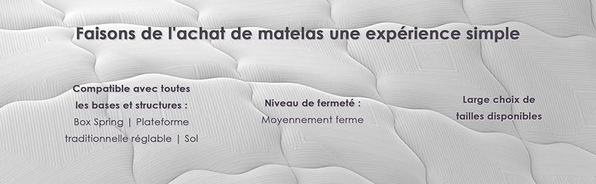 DEWINNER Matelas Mémoire 140x200 Épaisseur 30CM - Matelas à Mémoire en Mousse - 7 Zones - Fermeté Moyenne - Soulagement des Points de Pression