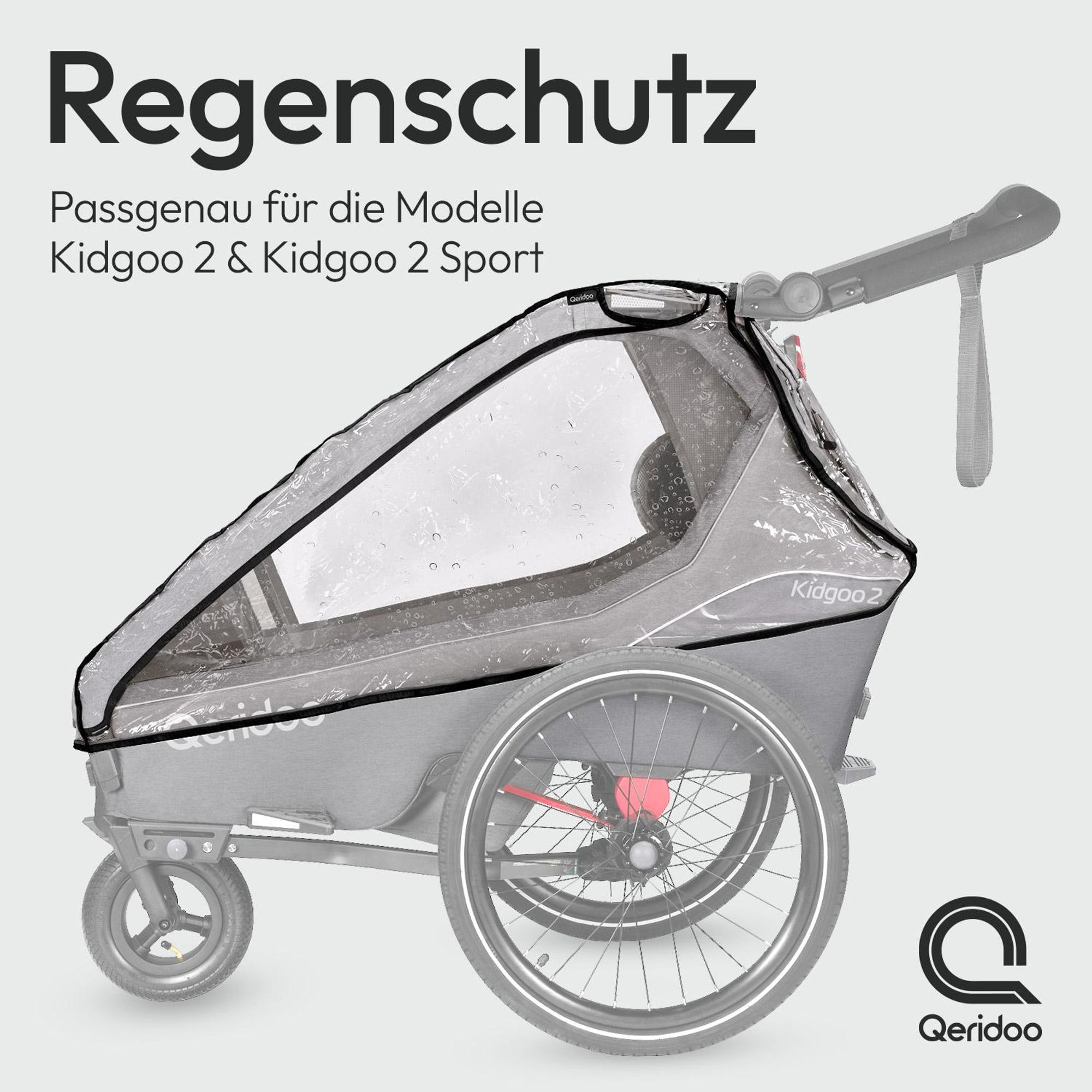 Qeridoo Regenschutz Kidgoo 2 / Kidgoo 2 Sport