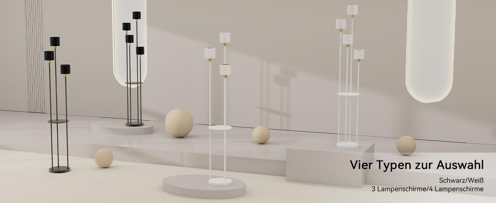 Puluomis Stehlampe 3 flammige Stehleuchte Standleuchte Bodenlampe, mit Fußschalter, E14 Fassung für Schlafzimmer Wohnzimmer Regal 160cm Schwarz