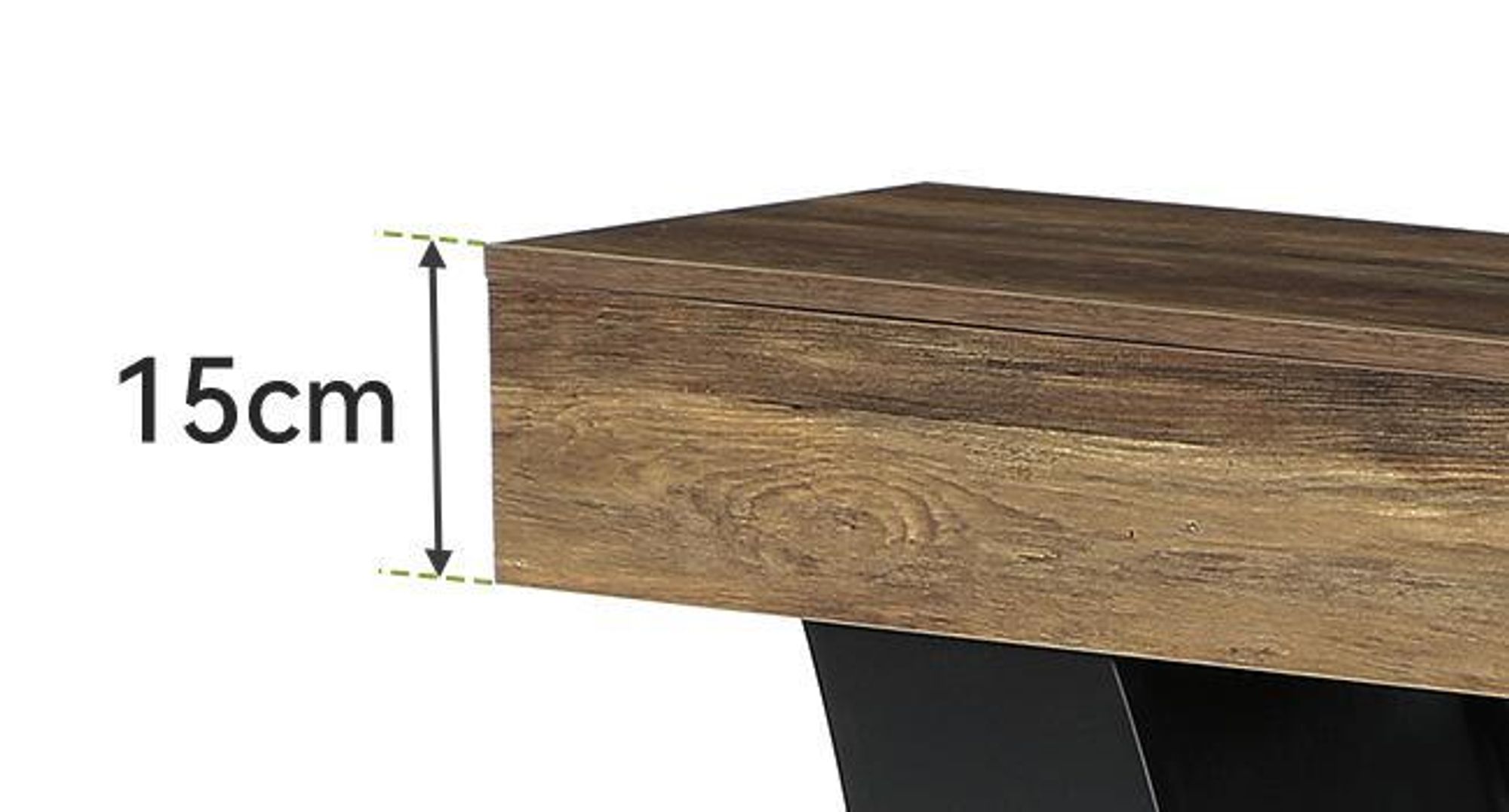 Table console table d’entrée style ferme de 160 cm pour salon, couloir, hall