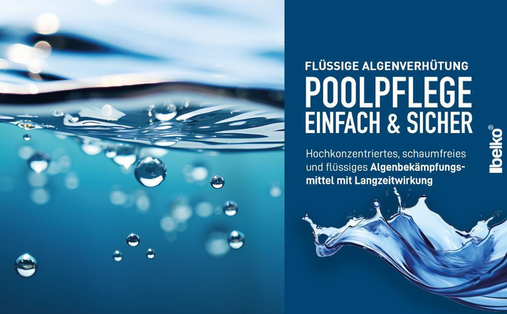 Belko® 5L Algizid Algenverhütung Anti - flüssig Algenmittel Pool Schwimmbad ohne Chlor