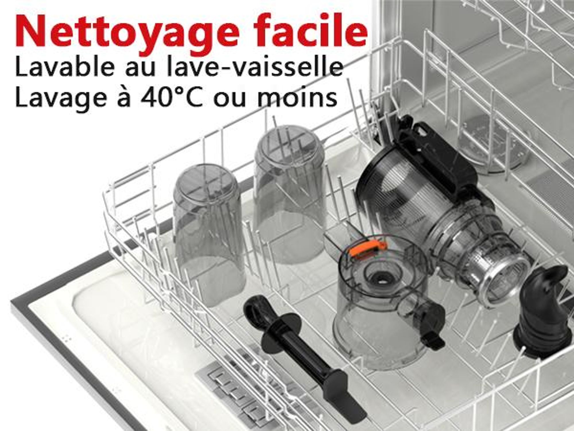 LINKChef SJ-051-EU-BL Centrifugeuse - CE Puissance 200W 1.2L Inclus Extracteur de jus Facile à nettoyer - Noir