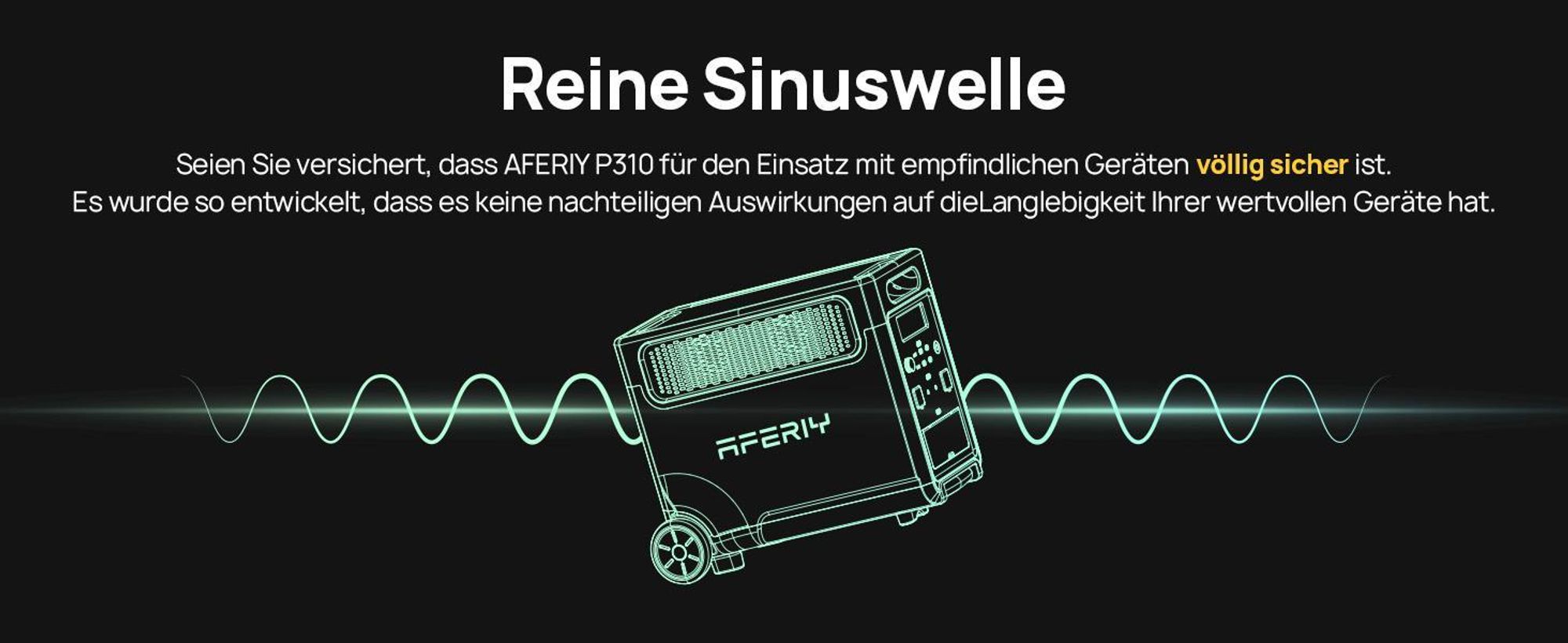 AFERIY P310 Powerstation Host 3840Wh/3600W mit erweiterbarer LiFePO4 Batterie