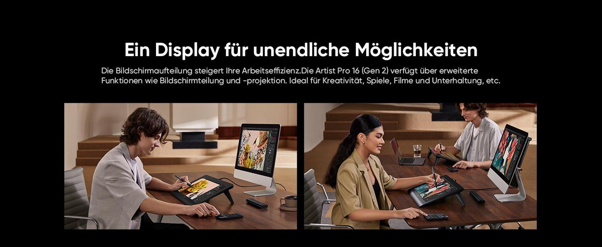 XPPen Artist 16 Pro (2nd Gen) + RC Grafiktablet