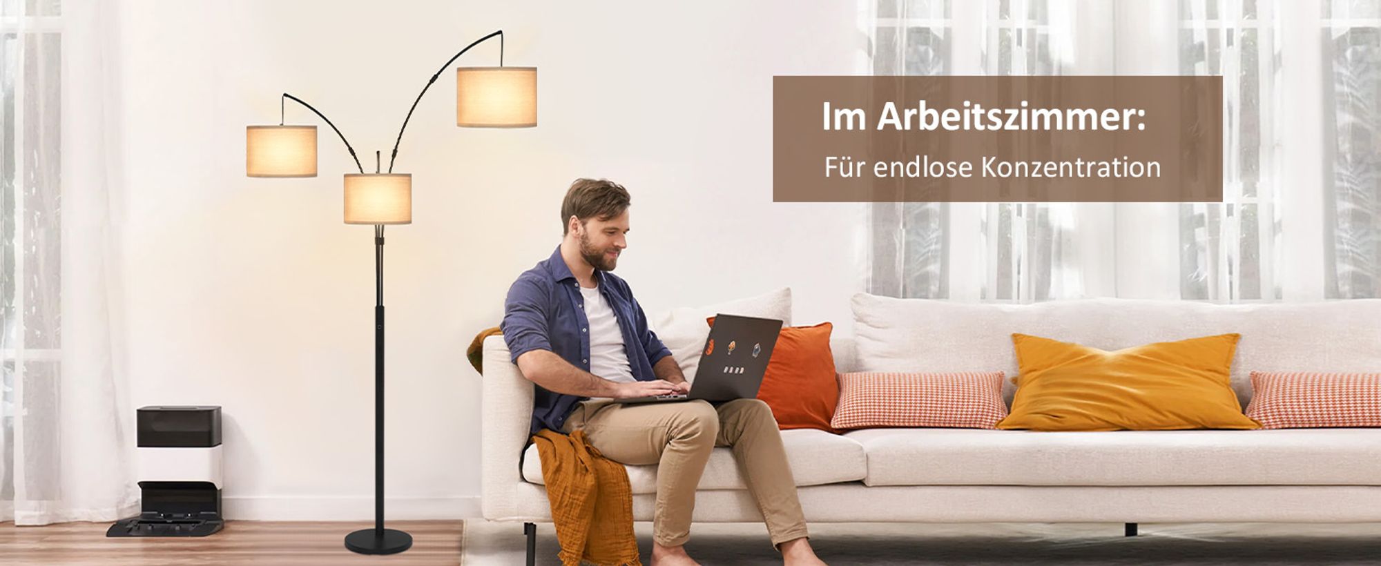 Puluomis Stehlampe 3 flammige Stehleuchte Standleuchte Bodenlampe, mit Fußschalter, E27 Fassung für Schlafzimmer Wohnzimmer Regal Schwarz 160cm
