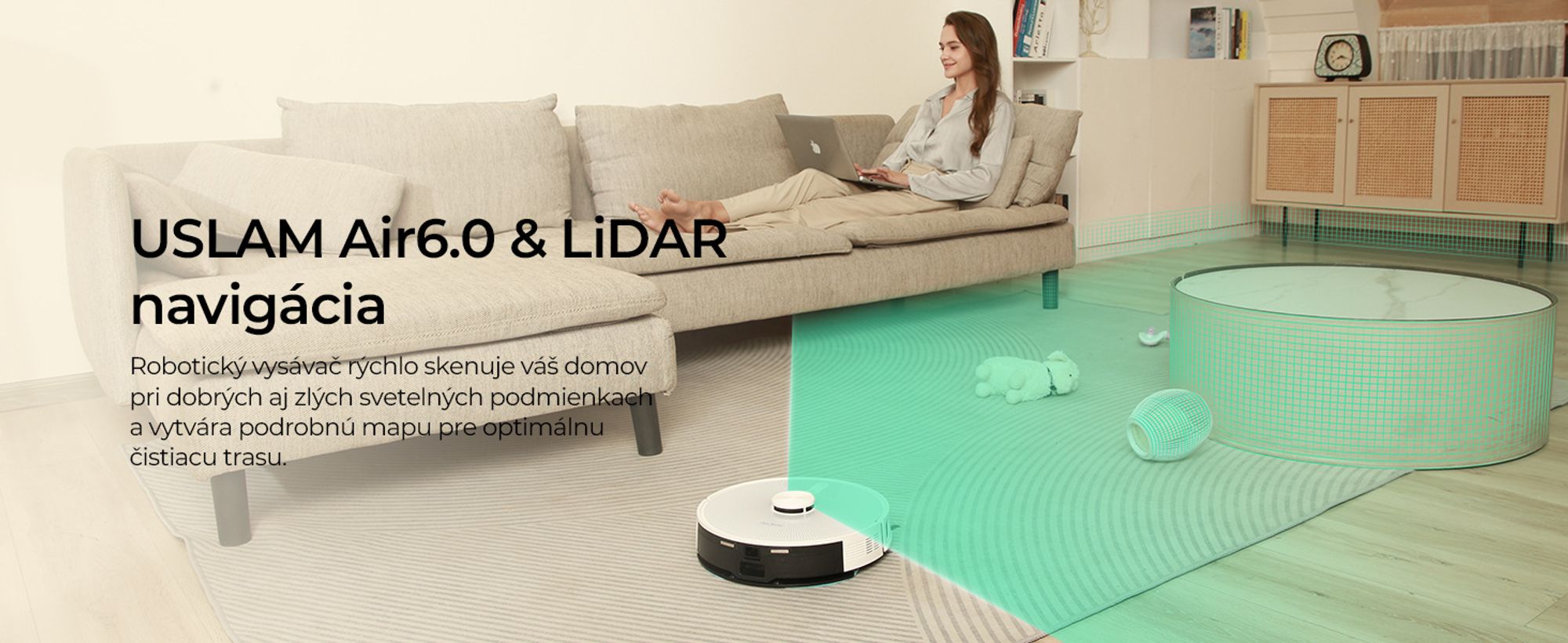 Redkey R10 robotický vysávač, 4L odsávacia stanica, 4000Pa sací výkon, robotický vysávač s funkciou mopu, 150 min robotický vysávač, LDS navigácia