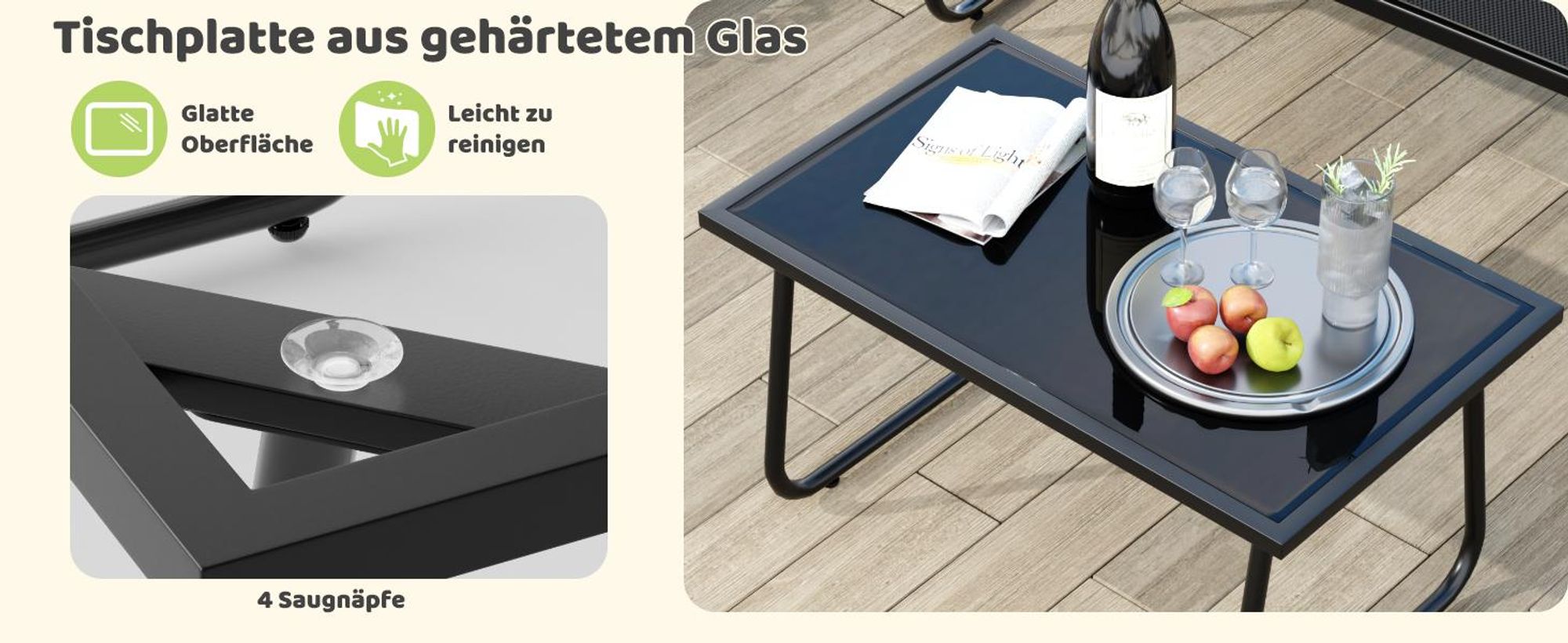 Mondeer Gartenmöbel-Set 4-teilig Sitzgruppe mit atmungsaktivem Mesh-Gewebe, Ergonomischen Armlehnen und Stabilem Stahlrahmen Balkon Terrasse Schwarz