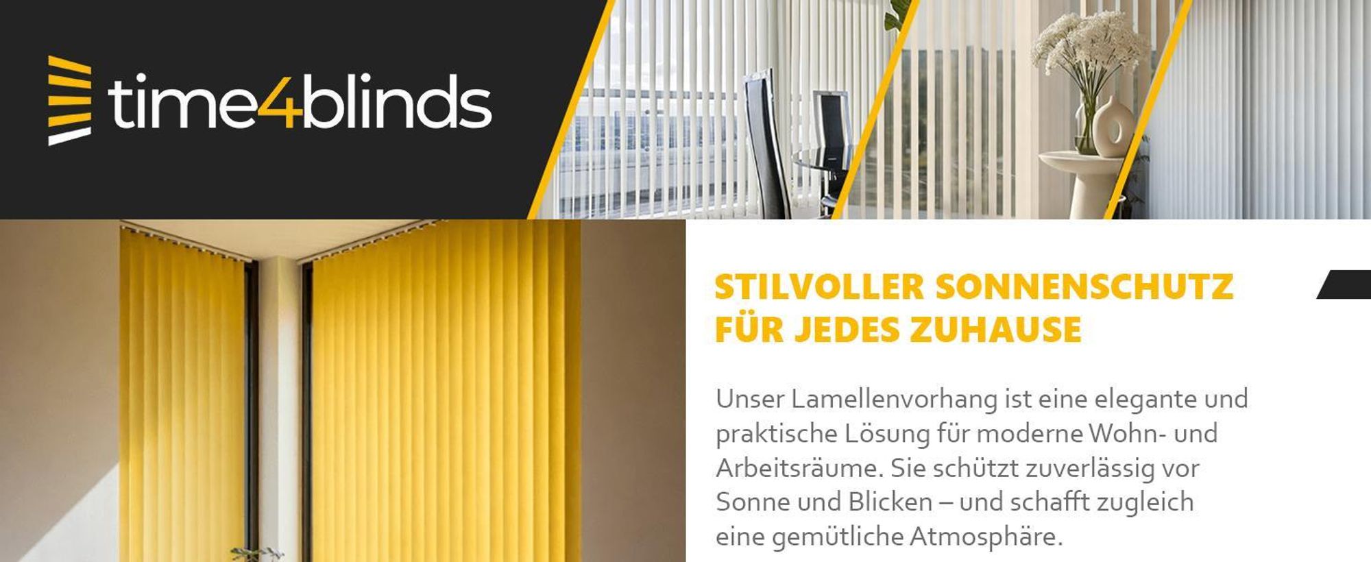 time4blinds, Lamellenvorhang, Vertikaljalousie, Vorhang, Grau-beige, 150x120cm