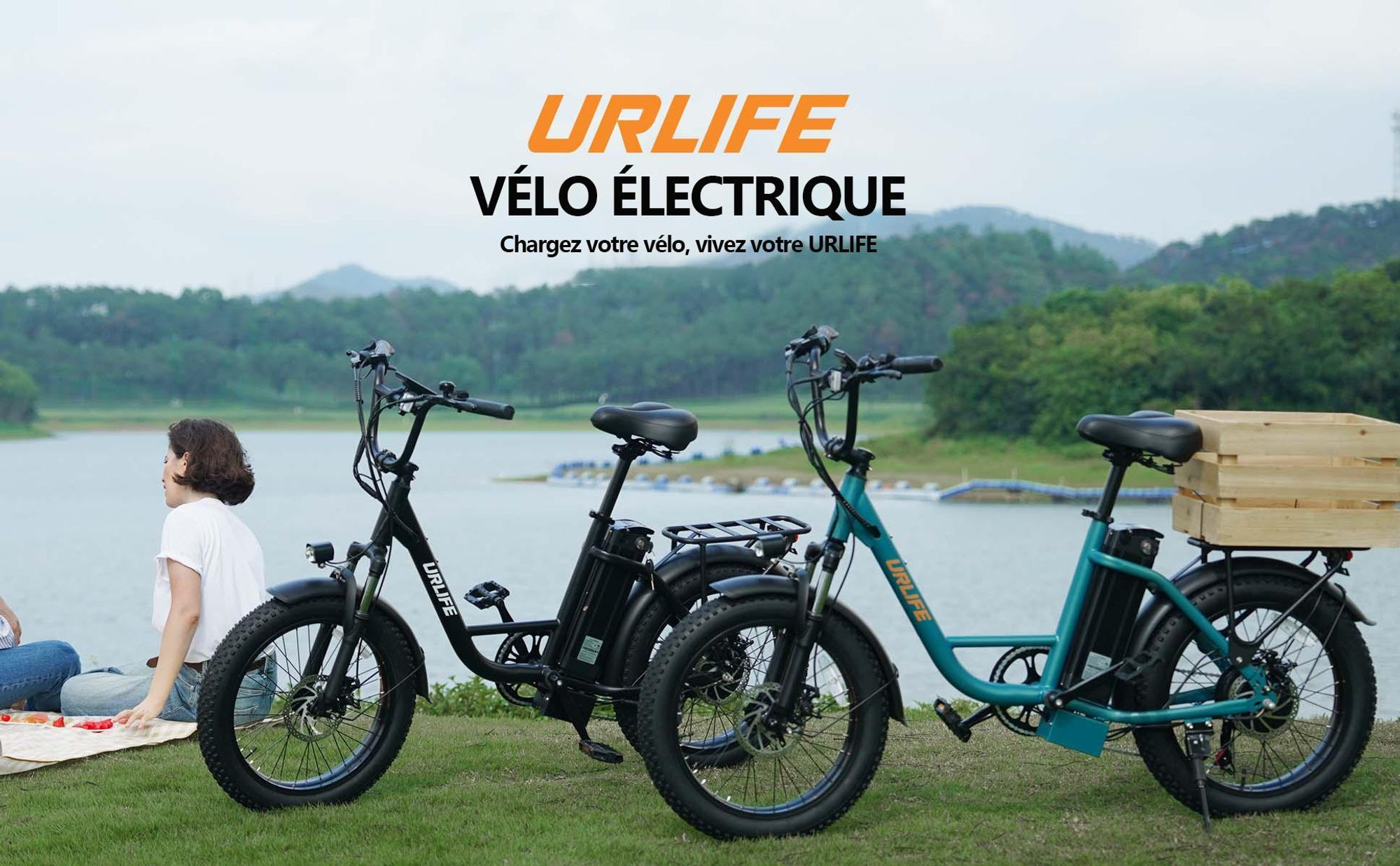 Vélo Électrique URLIFE E20 - Moteur 250W Batterie 48V 13Ah Pneus De 20 Pouces Freins à Disque - Vert