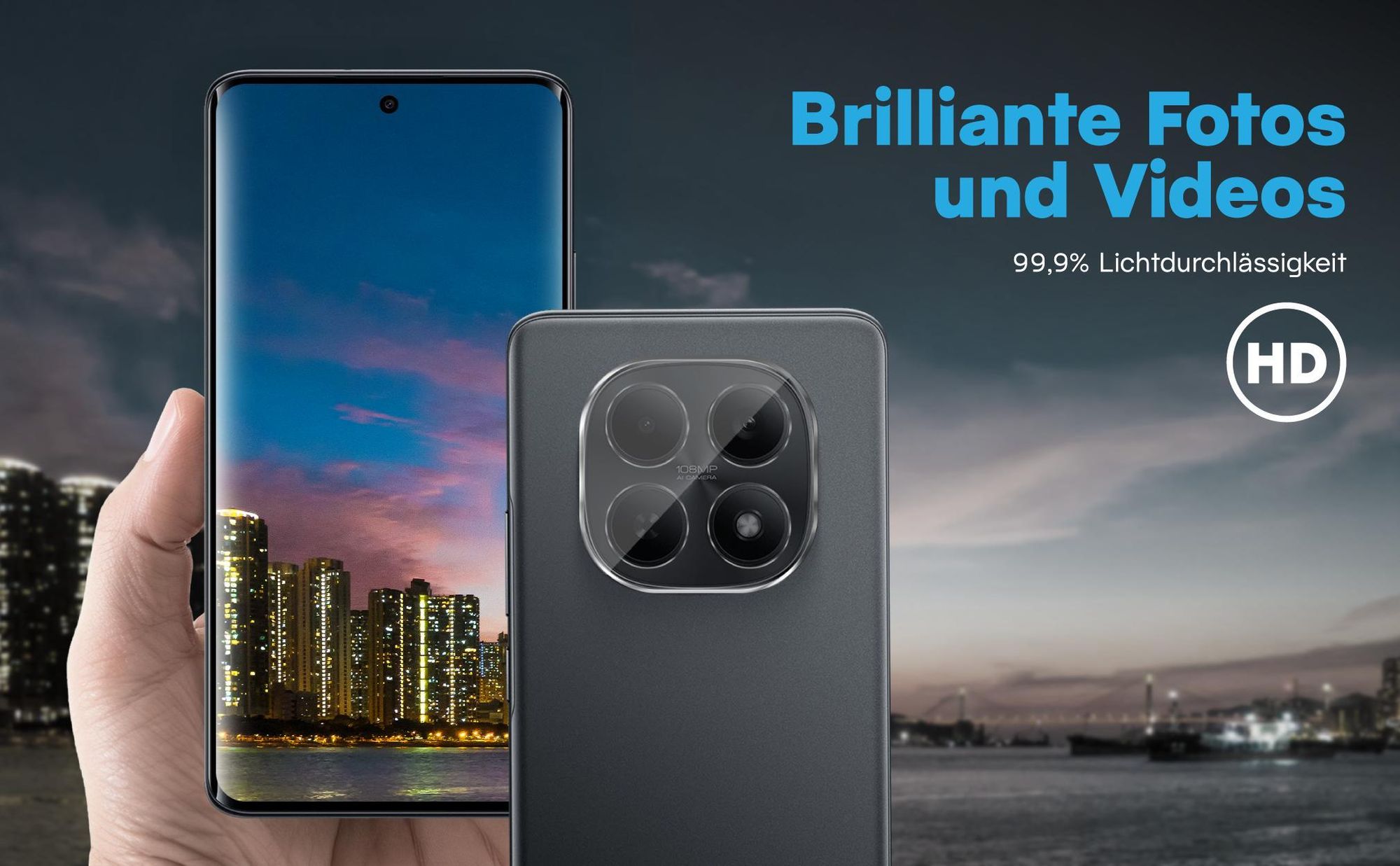 Brilliante Bildqualität mit dem Xiaomi Redmi Note 15 5G dank 99,9% Lichtdurchlässigkeit
