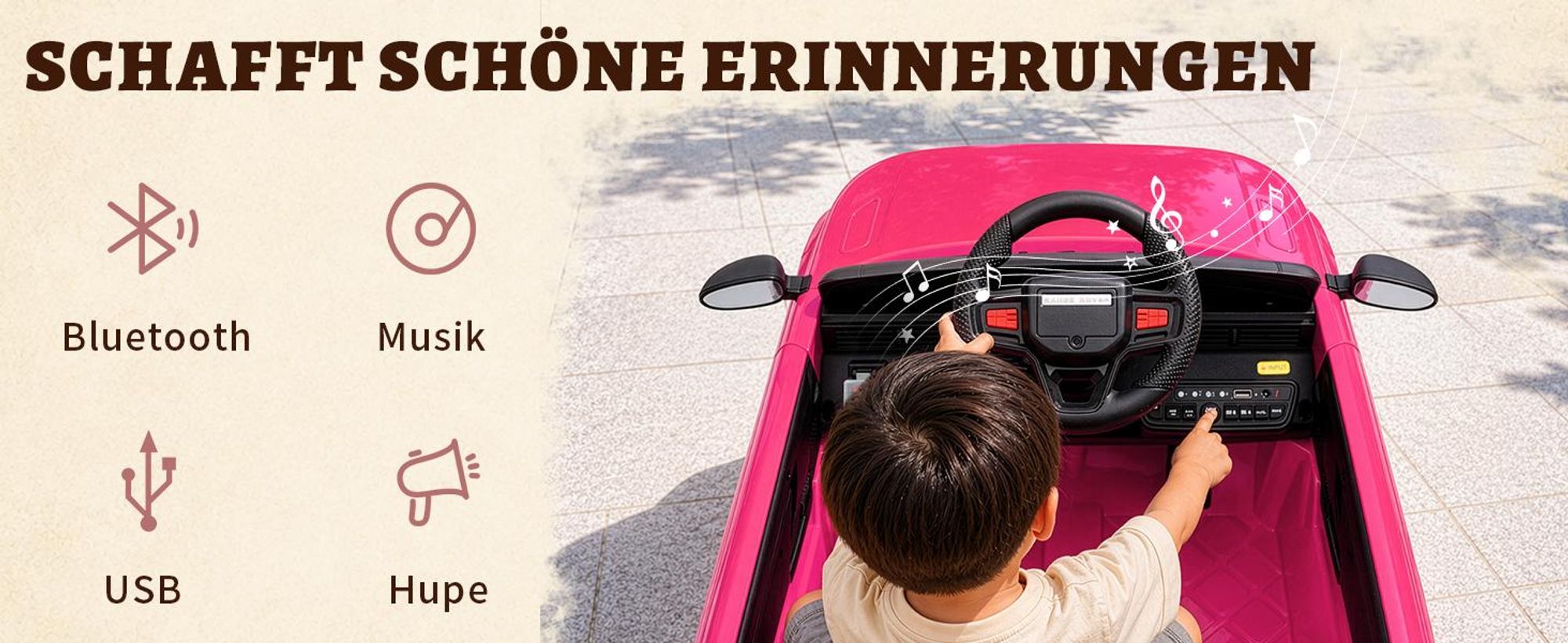 12V 4.5A.h LAND ROVER Velar Elektroauto Kinderauto,mit 2,4G Fernbedienung, LED Scheinwerfer, MP3, Hupe und Musik