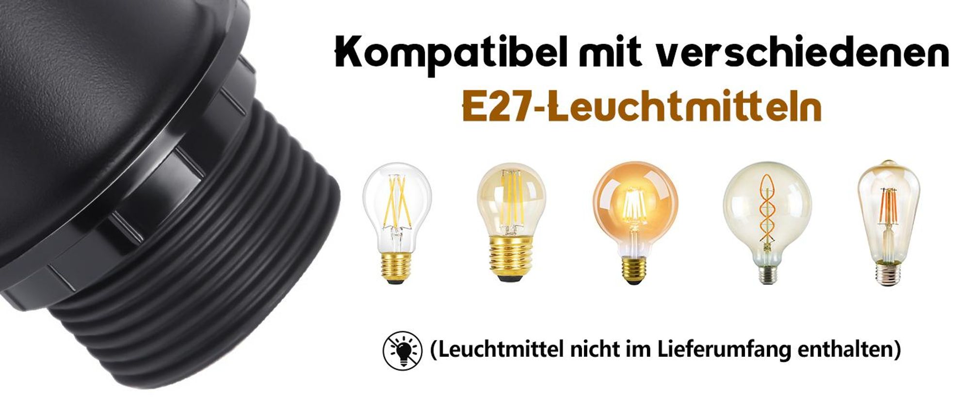 ZMH Deckenleuchte Wohnzimmer Vintage Deckenlampe Holz Schwarz Wohnzimmerlampe im Industrial Design aus Metall E27 Deckenbeleuchtung für Küche Esszimmer Schlafzimmer - ohne Leuchtmittel