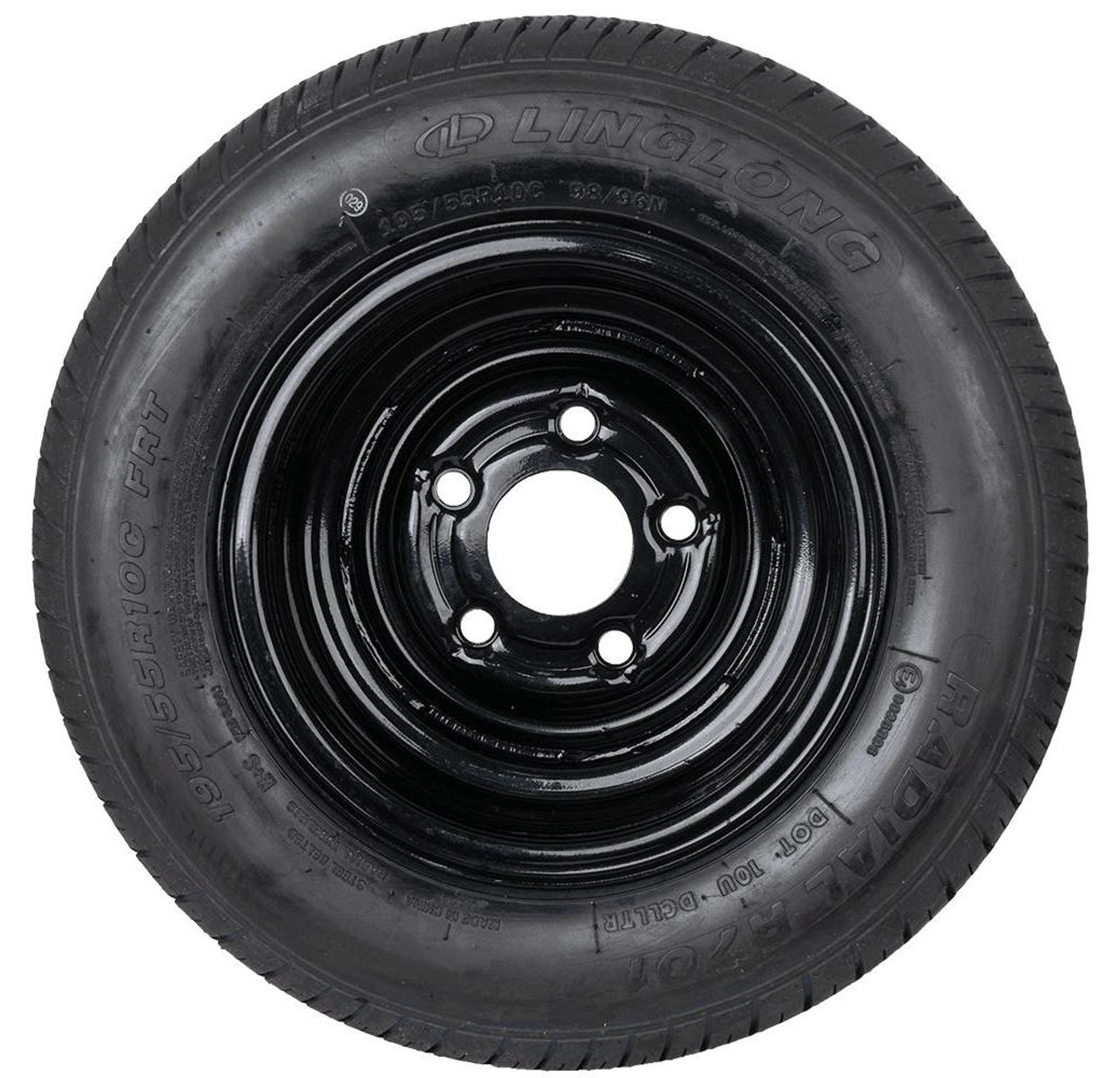 UNITRAILER Komplettrad 195/55 R10C für schwere Anhänger und Wohnwagen