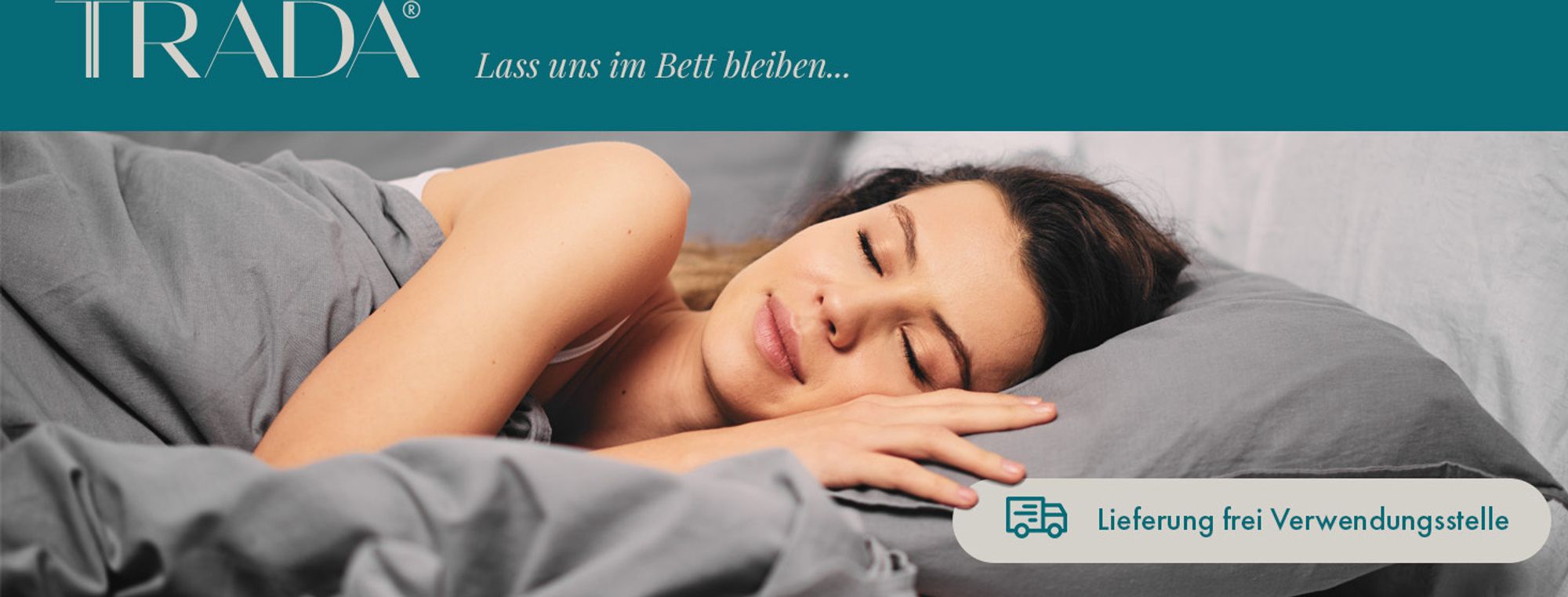 Boxspringbetten TRADA mit Motto: Lass uns im Bett bleiben