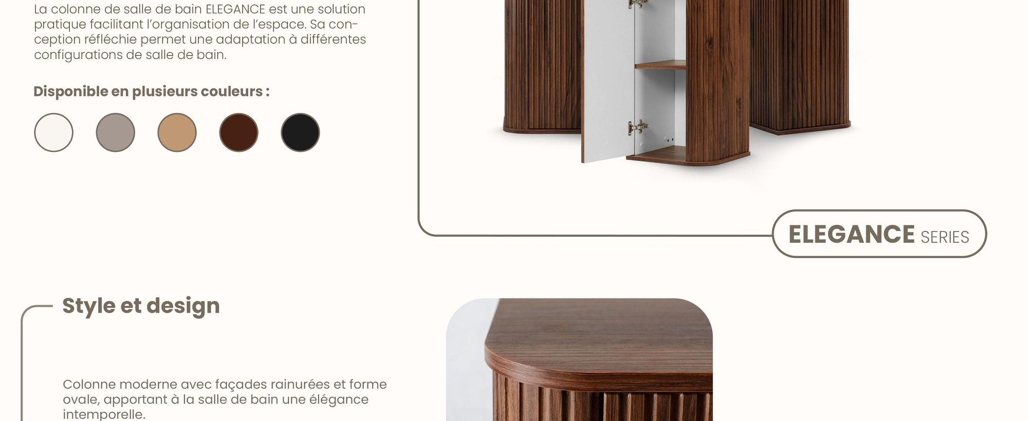 Armoire Haute - 139 Cm - Marron Foncé - Armoire Suspendu