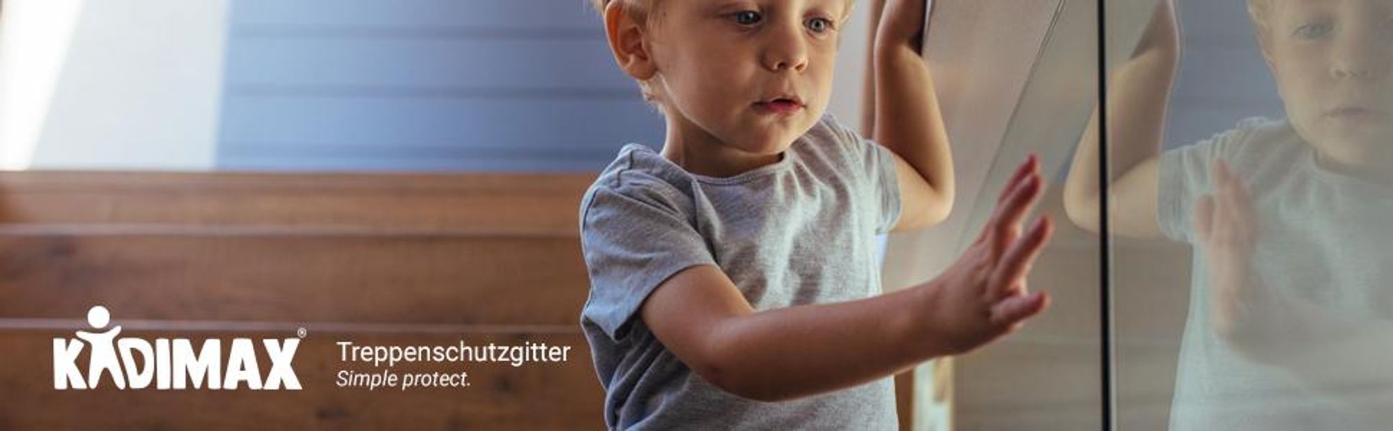 Kidimax® Treppenschutzgitter Erweiterung (Verlängerung) 12 cm, steckbarer Gitter Aufsatz für Treppenschutz, weiß